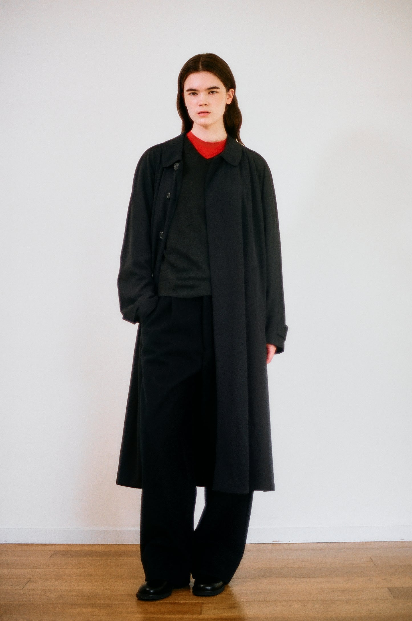 NTRUL CLASSIC MELTON TROUSERS NAVY