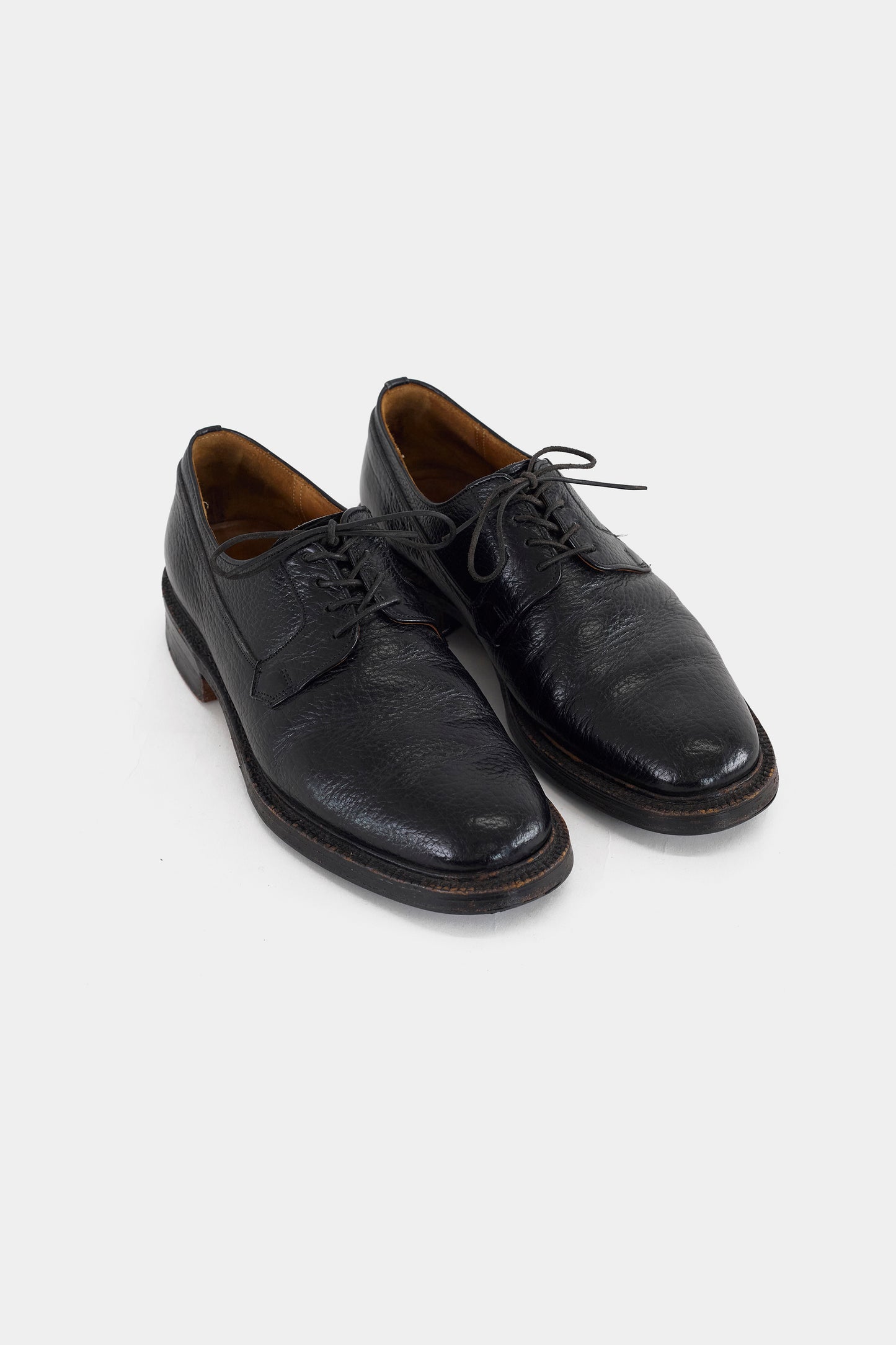 CHURCH`S BLACK LEATHER SHOES MADE IN UK