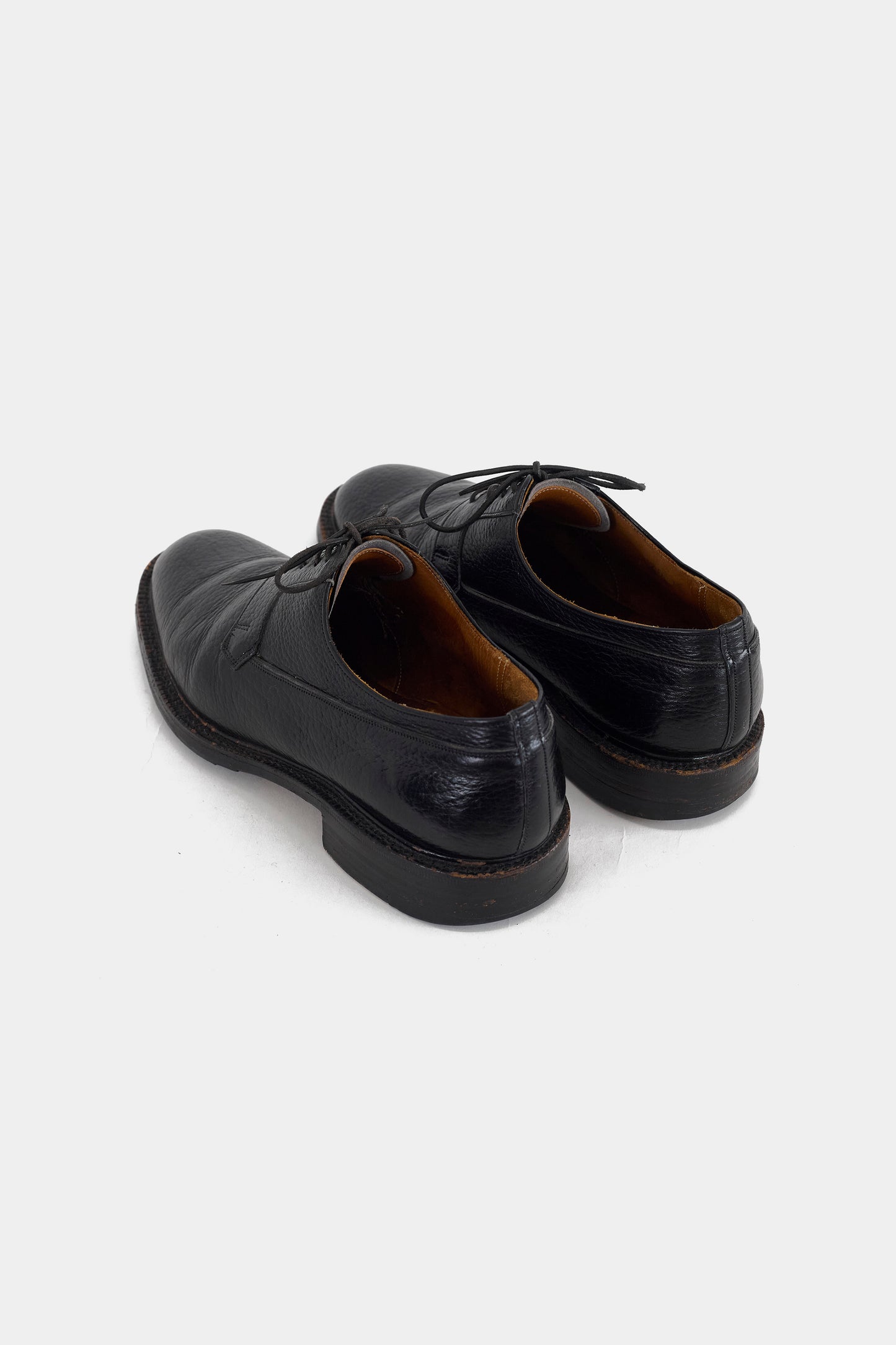 CHURCH`S BLACK LEATHER SHOES MADE IN UK