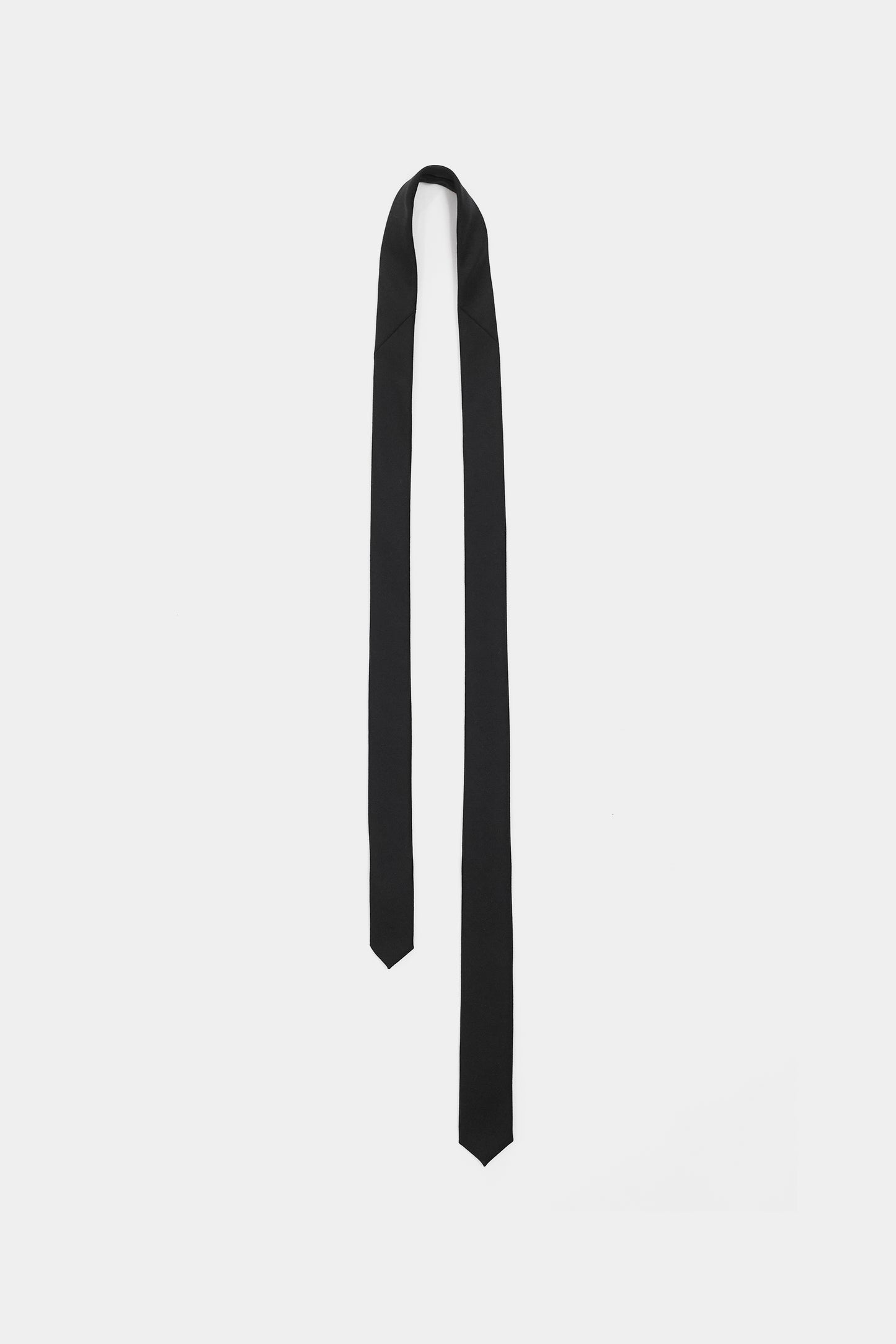 NTRUL NARROW WOOL TIE BLACK
