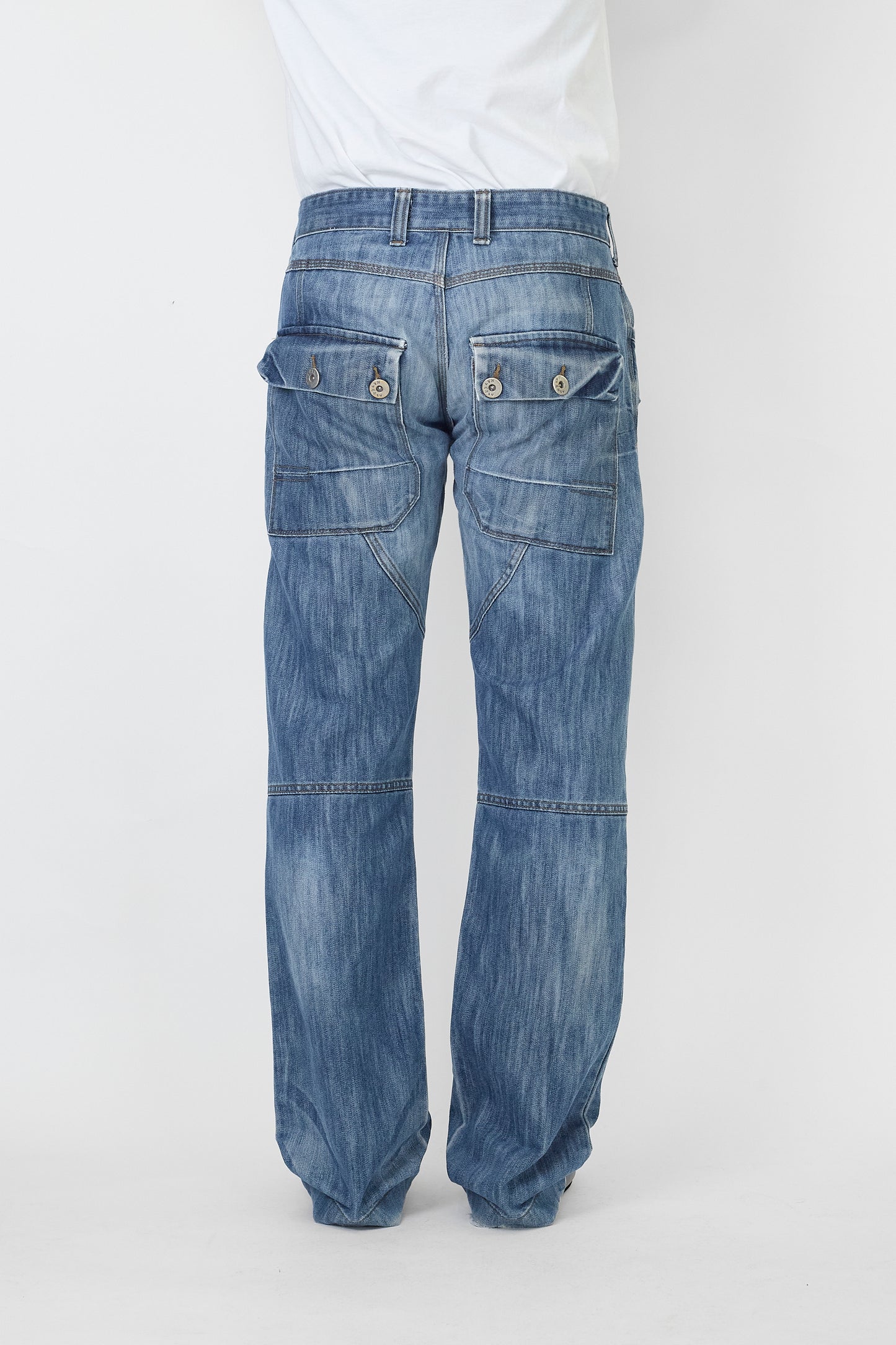 AIRWALK DENIM BLUE DENIM WIDE PANTS