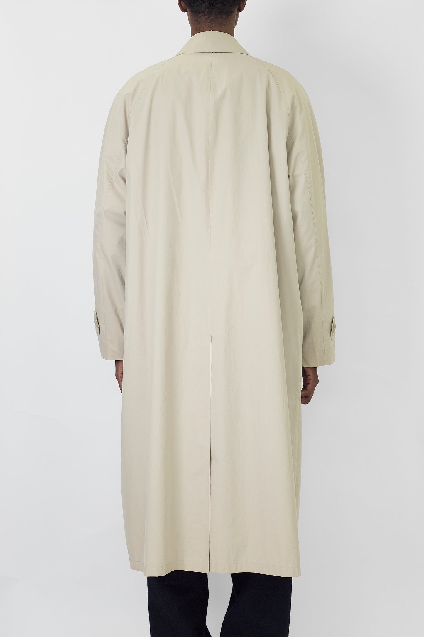 HUGO BOSS BEIGE COTTON LONG COAT MADE IN ITALY