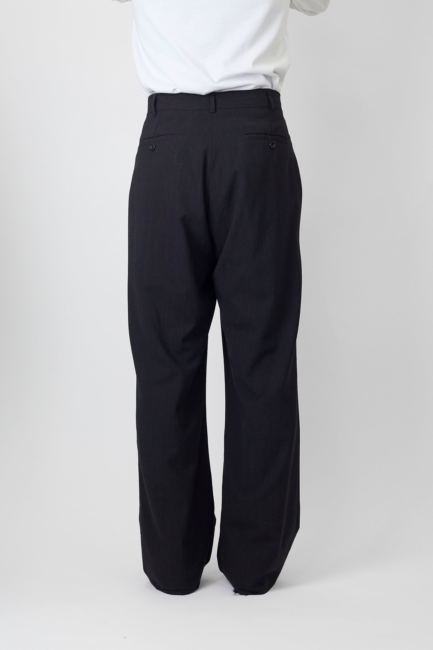 VERRI GRAY WOOL WIDE PANTS MADE IN ITALY