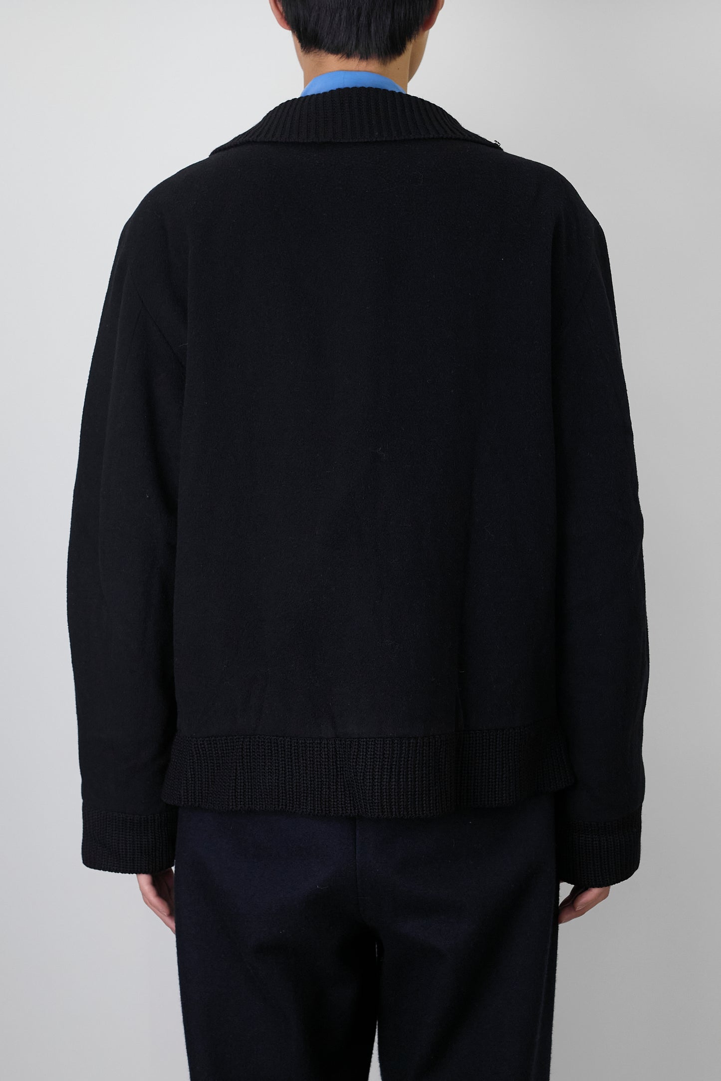 HUGO BOSS BLACK WOOL CASHMERE SHORT JACKET