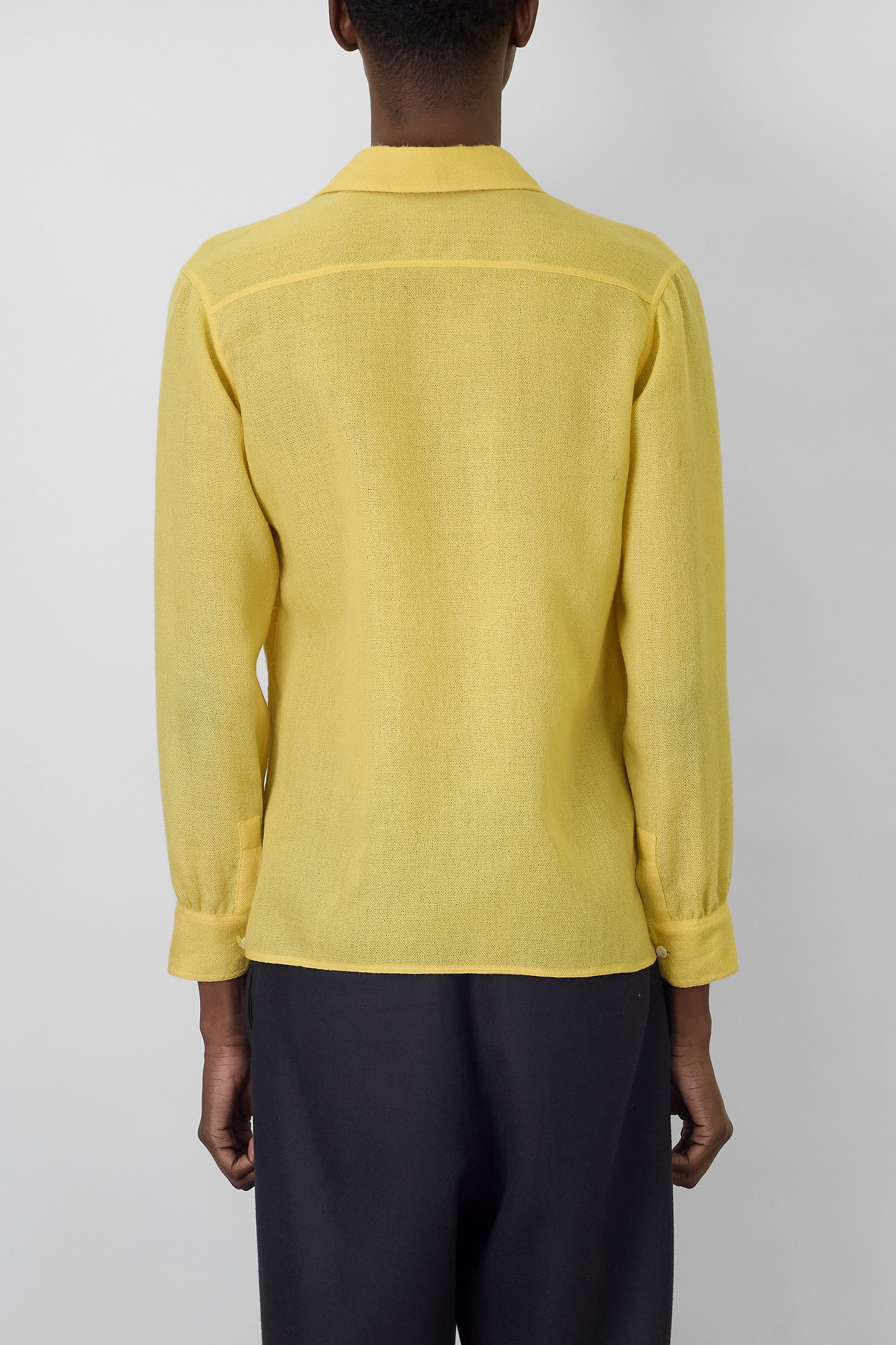 VINTAGE YELLOW WOOL SHIRT MADE IN IRELAND