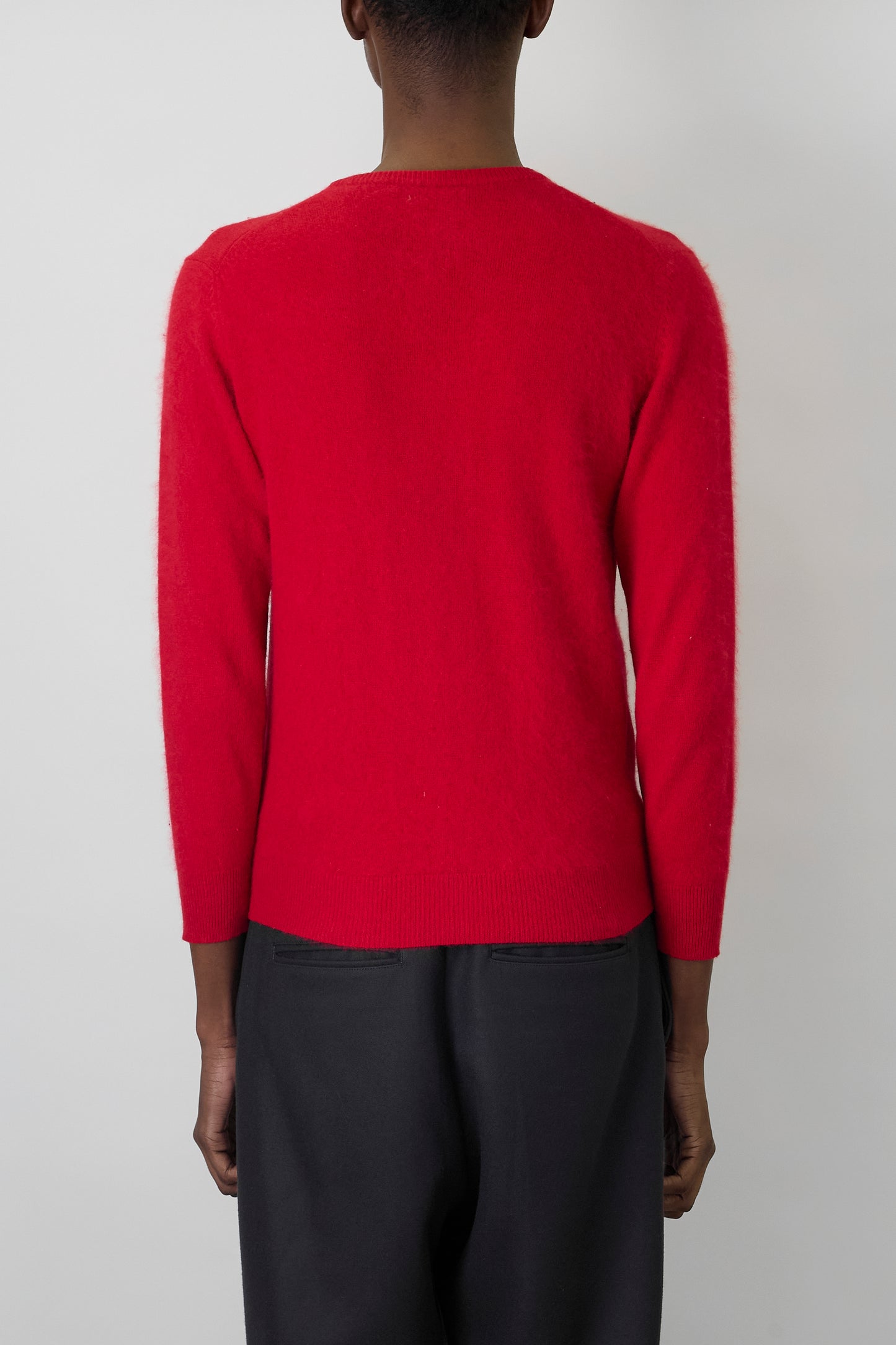 VINTAGE DESIGNED RED CASHMERE KNIT