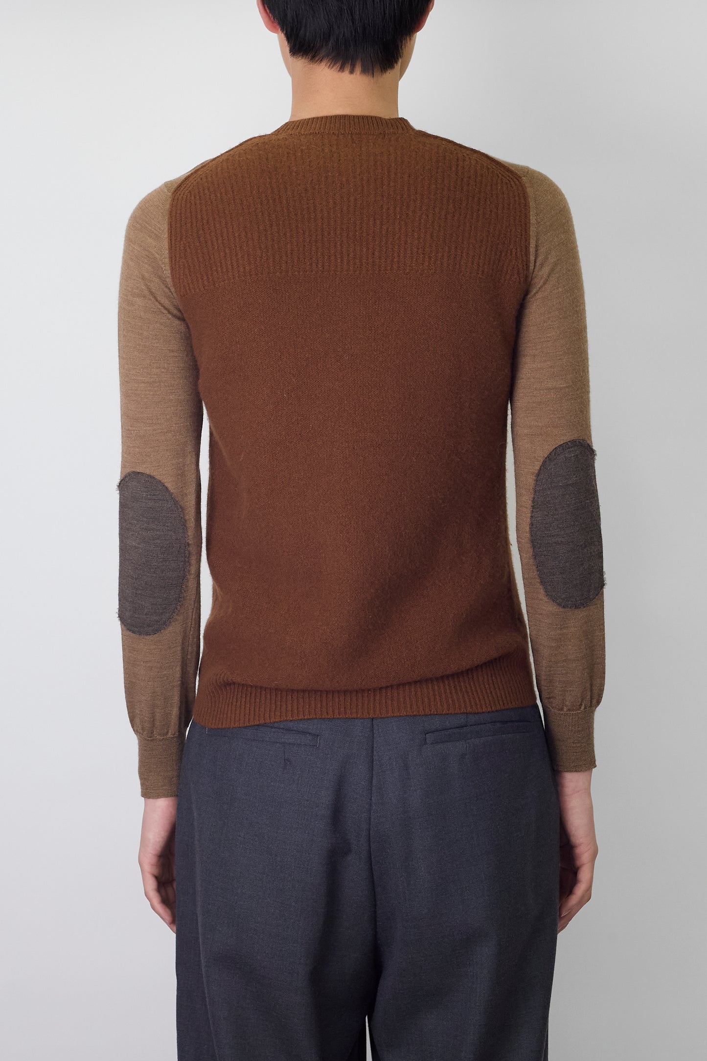 JUNYA WATANABE DESIGNED BROWN WOOL KNIT