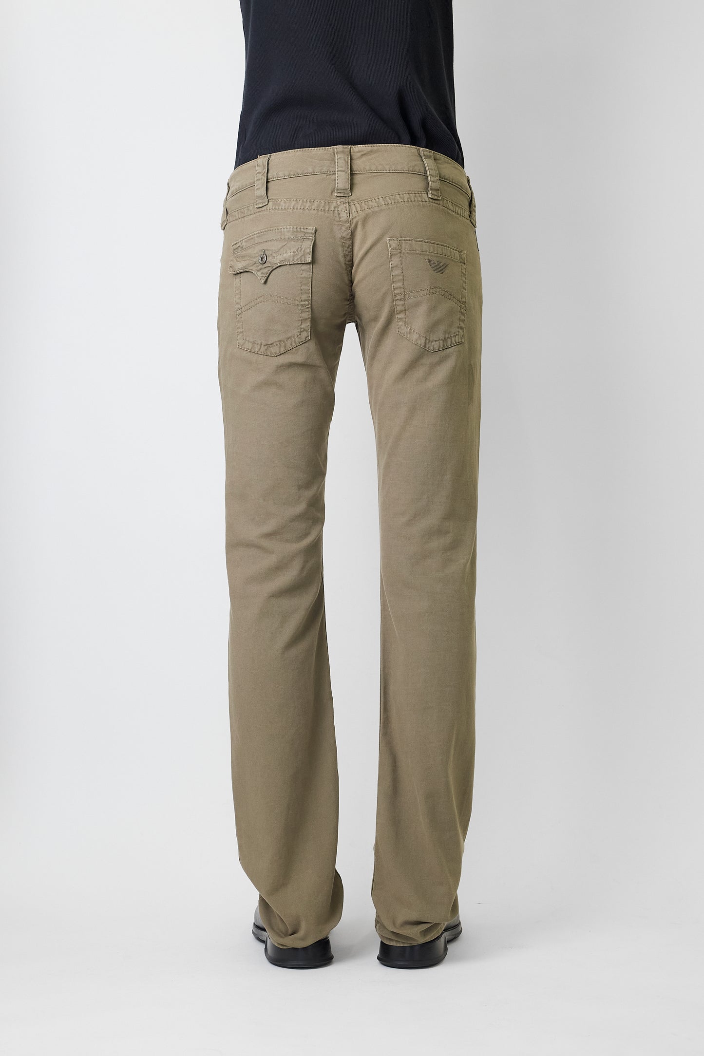 ARMANI JEANS KHAKI SKINNY PANTS MADE IN TUNISIA