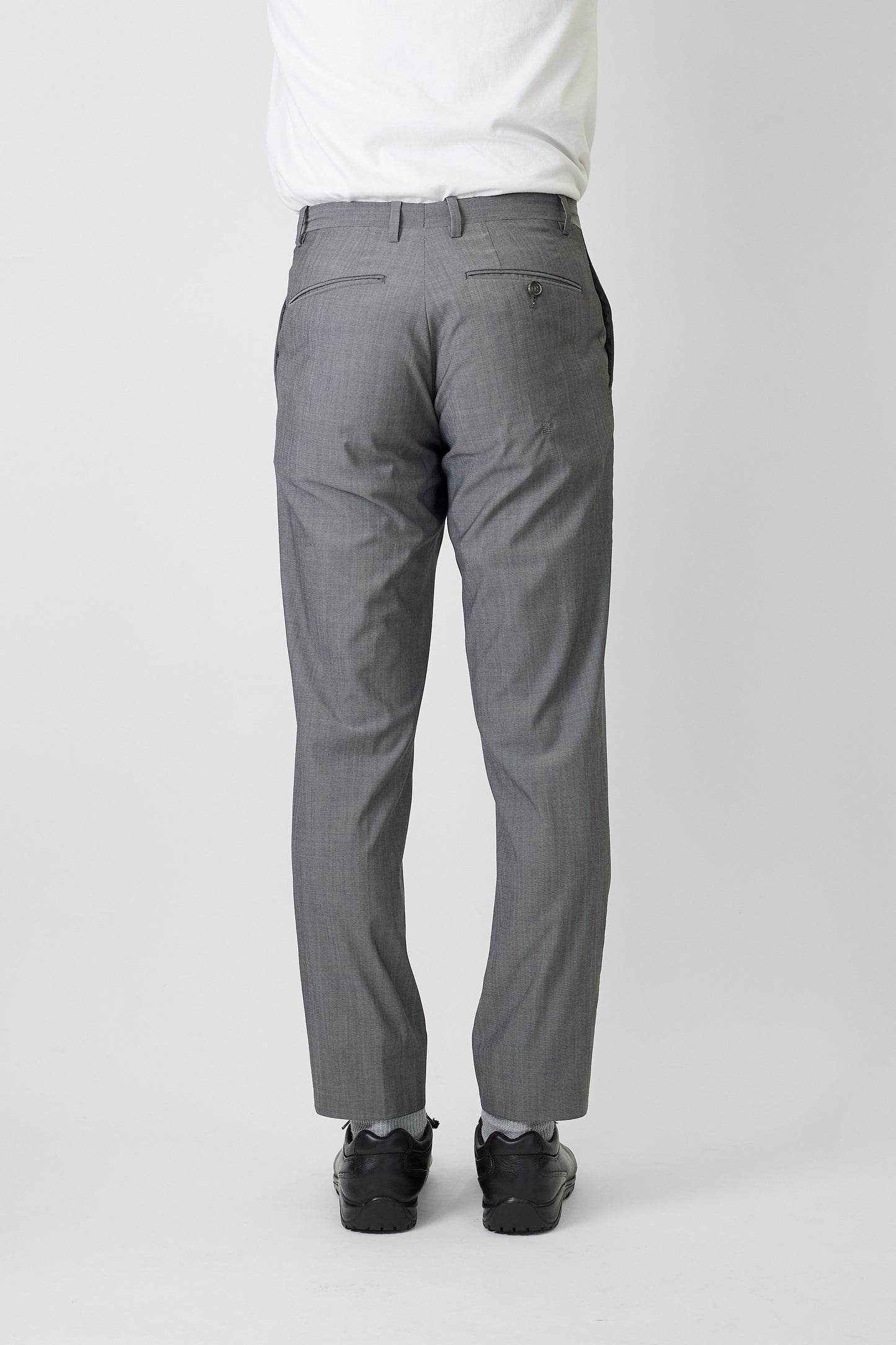 JIL SANDER GRAY WOOL PANTS MADE IN ITALY