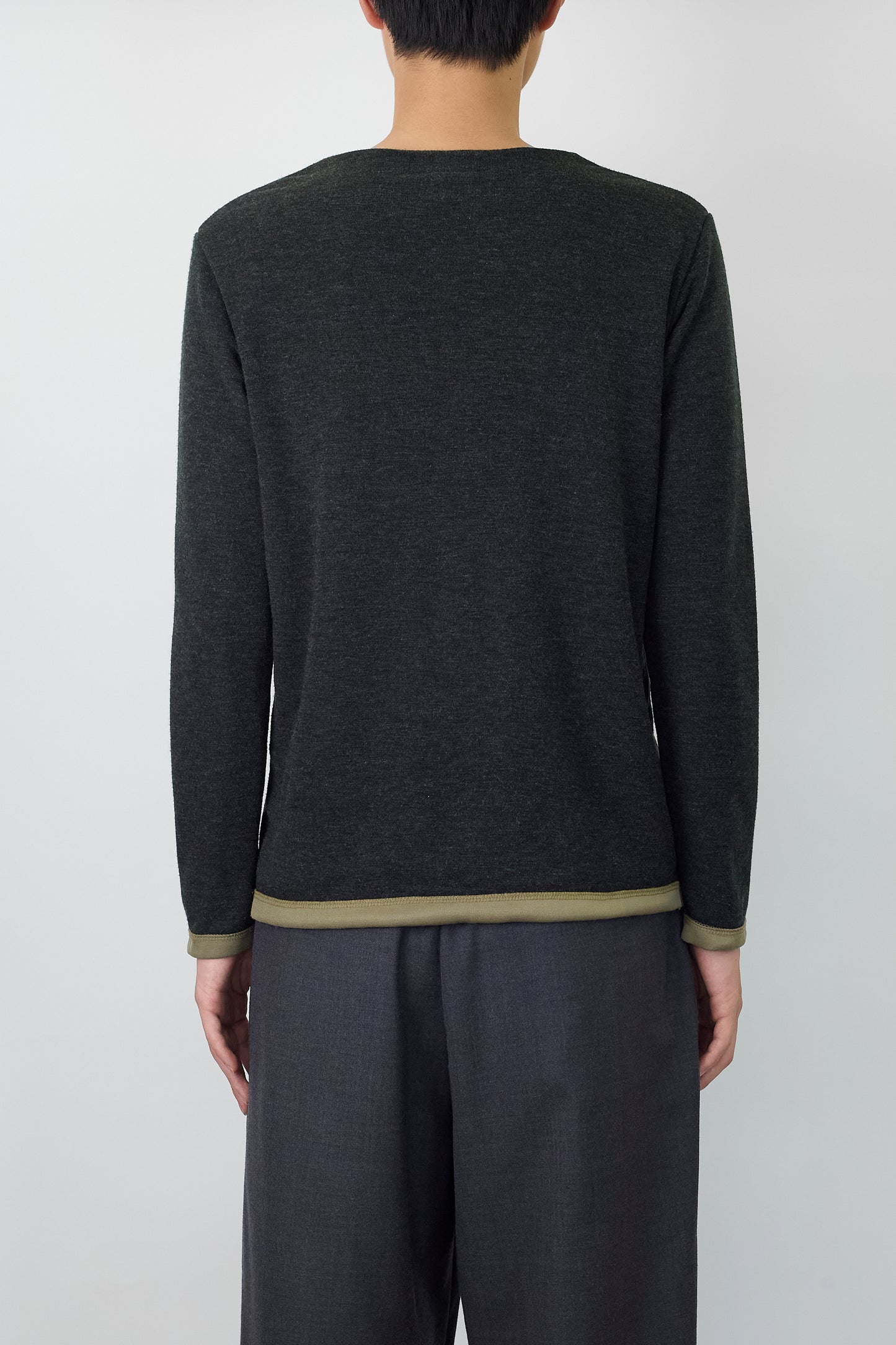 SO BY ALEXANDER VAN SLOBE DESIGNED GRAY WOOL KNIT