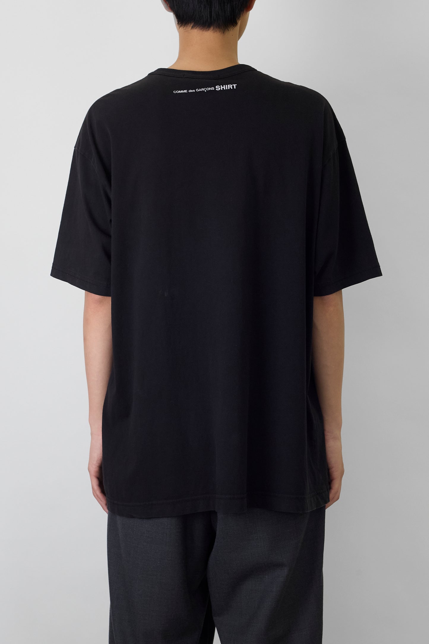 COMME DES GARCONS SHIRT BLACK HALF SLEEVE TEE SHIRT