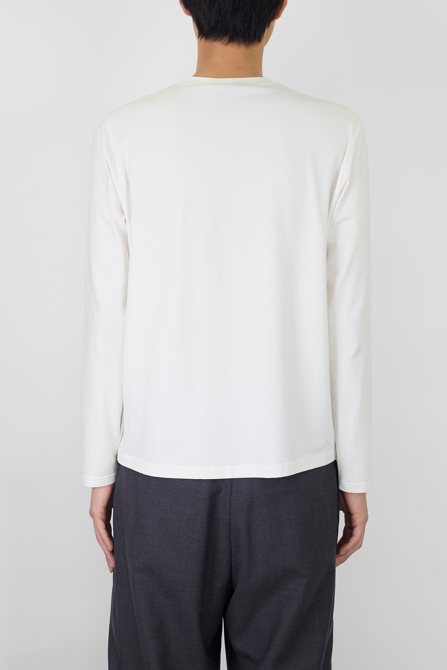 PRADA WHITE LONG SLEEVE SHIRT MADE IN ITALY