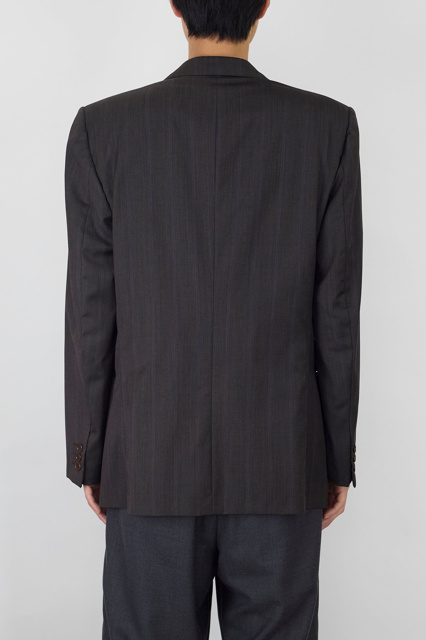 GIAN FRANCO FERRE GRAY WOOL TAILORED JACKET MADE IN ITALY