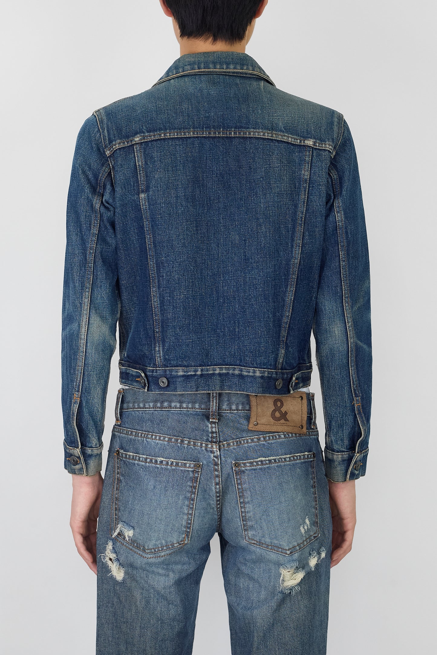 A.P.C. BLUE DENIM SHORT JACKET MADE IN FRANCE