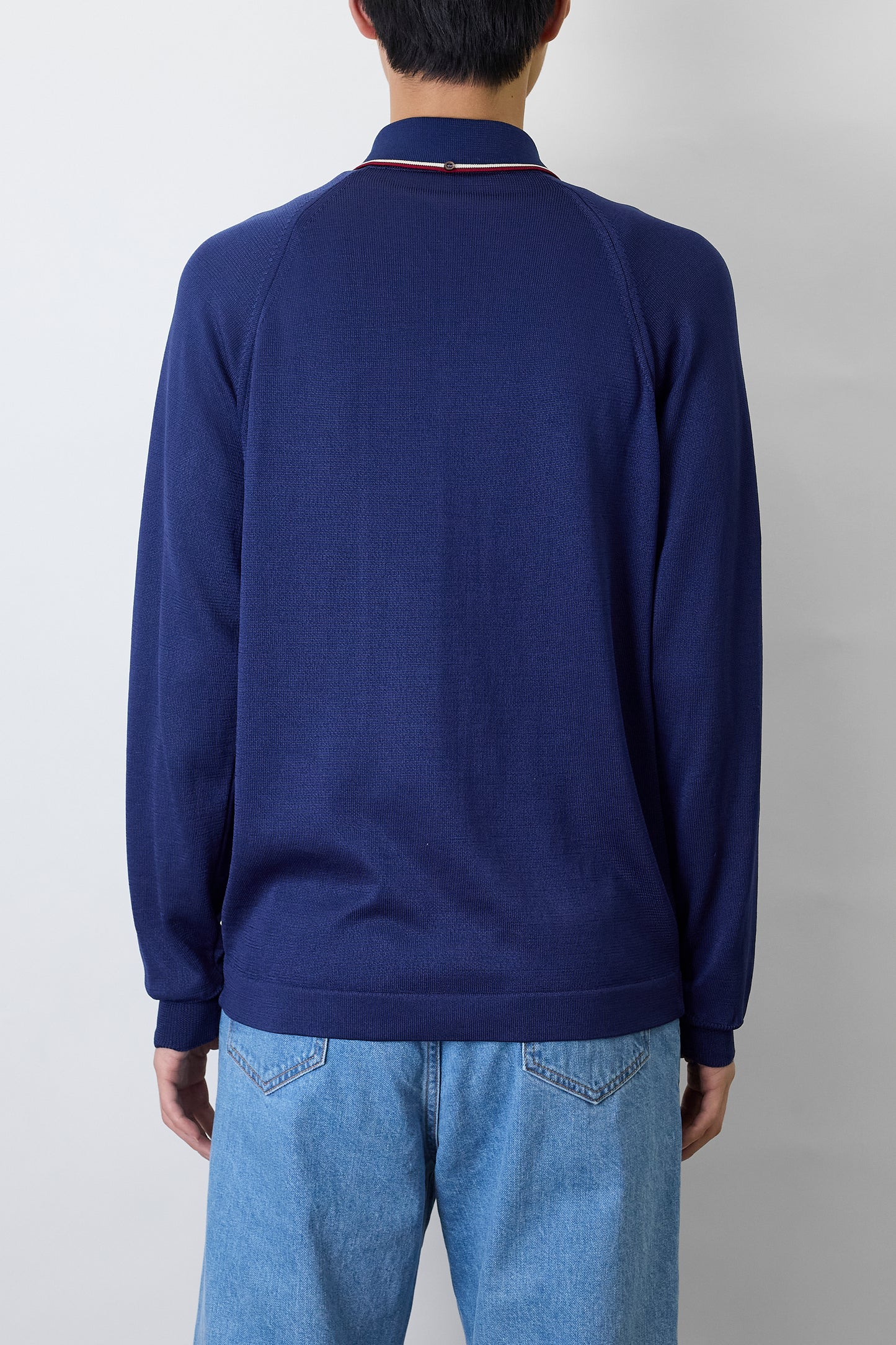 VINTAGE NAVY KNIT POLO SHIRT