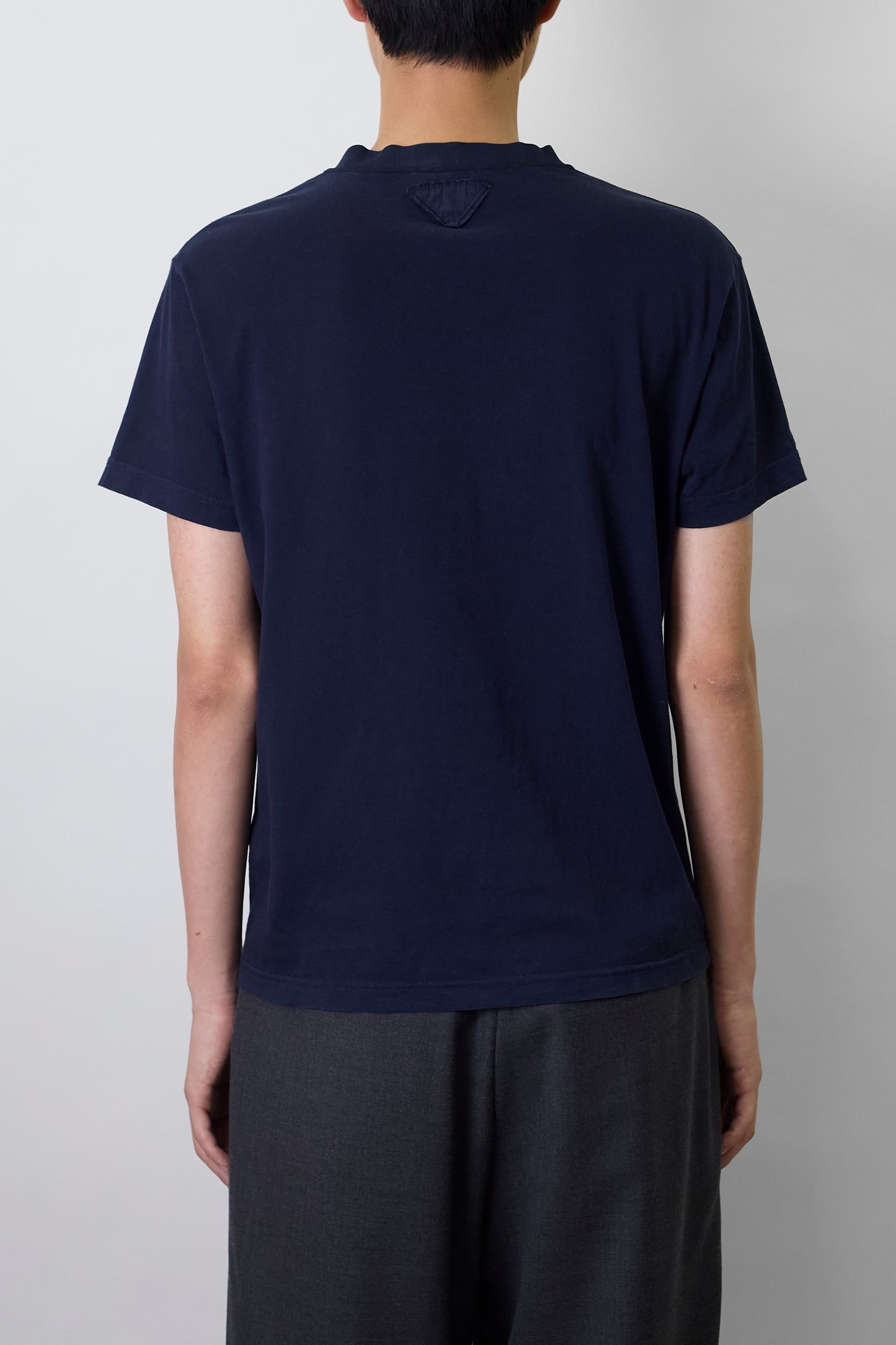 PRADA NAVY HALF SLEEVE TEE SHIRT