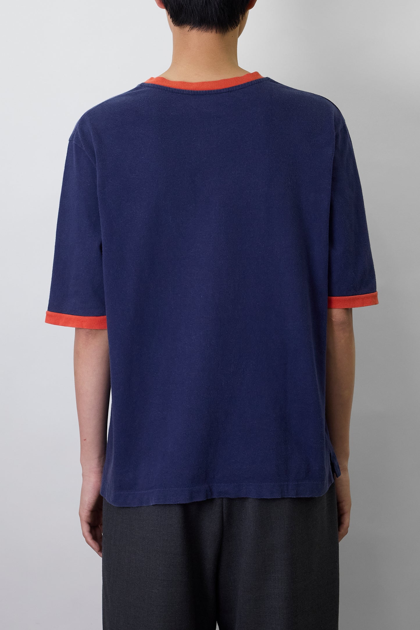 AGNES. B HOMME NAVY HALF SLEEVE TEE SHIRT MADE IN FRANCE