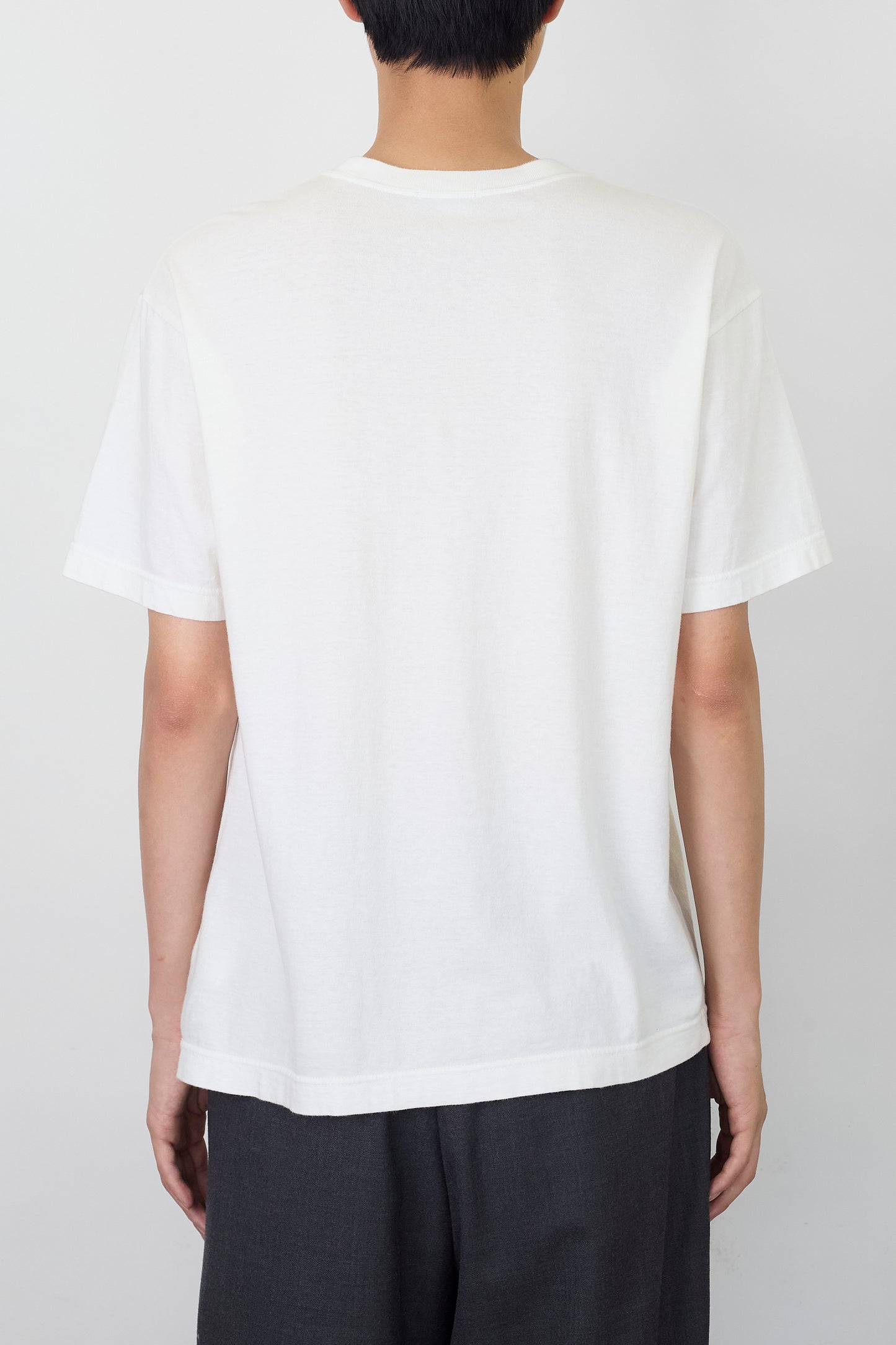 COMME DES GARCONS HOMME BICOLOR BEIGE HALF SLEEVE TEE SHIRT