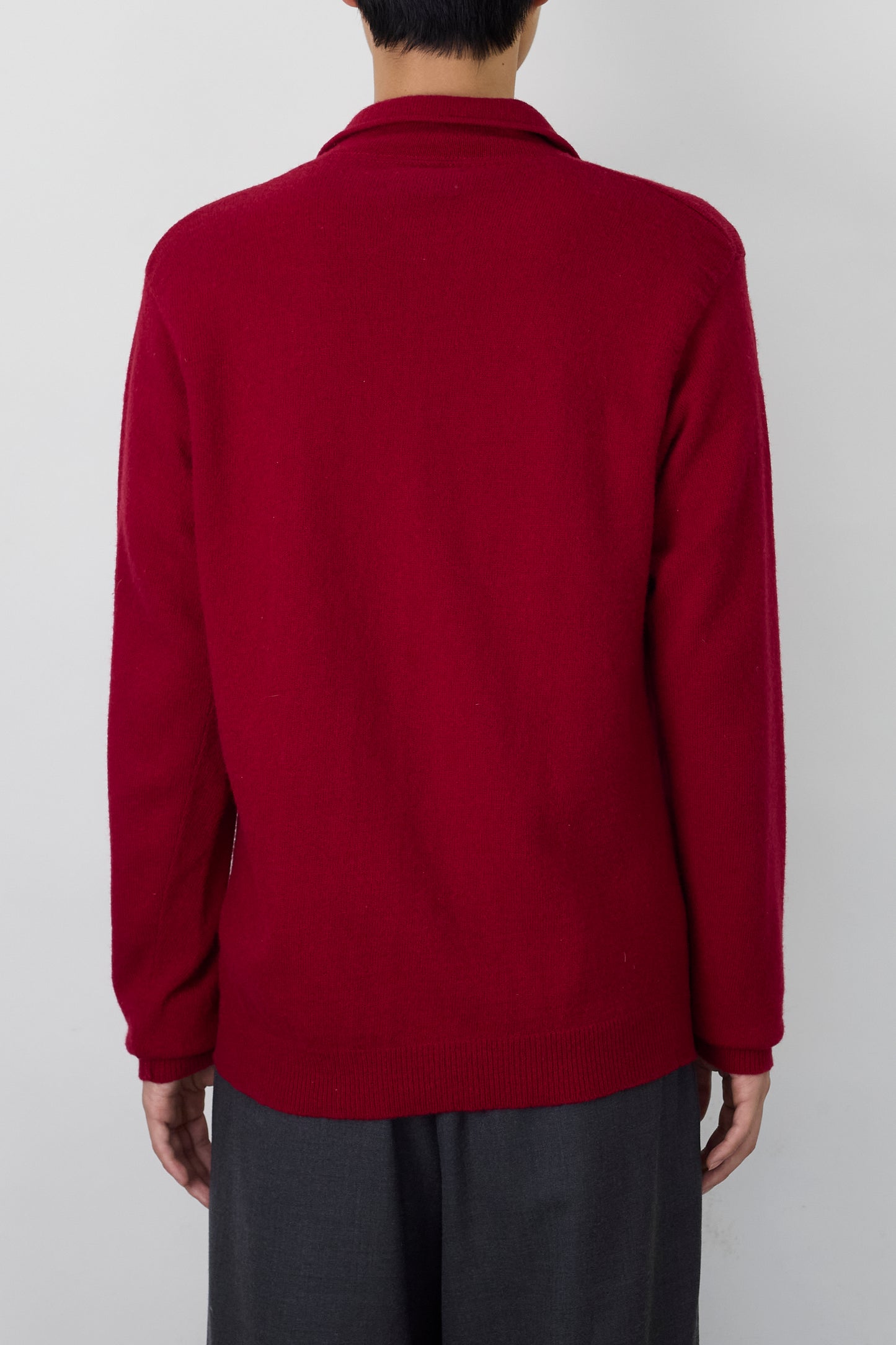 LORD JEFF RED WOOL KNIT MADE IN USA