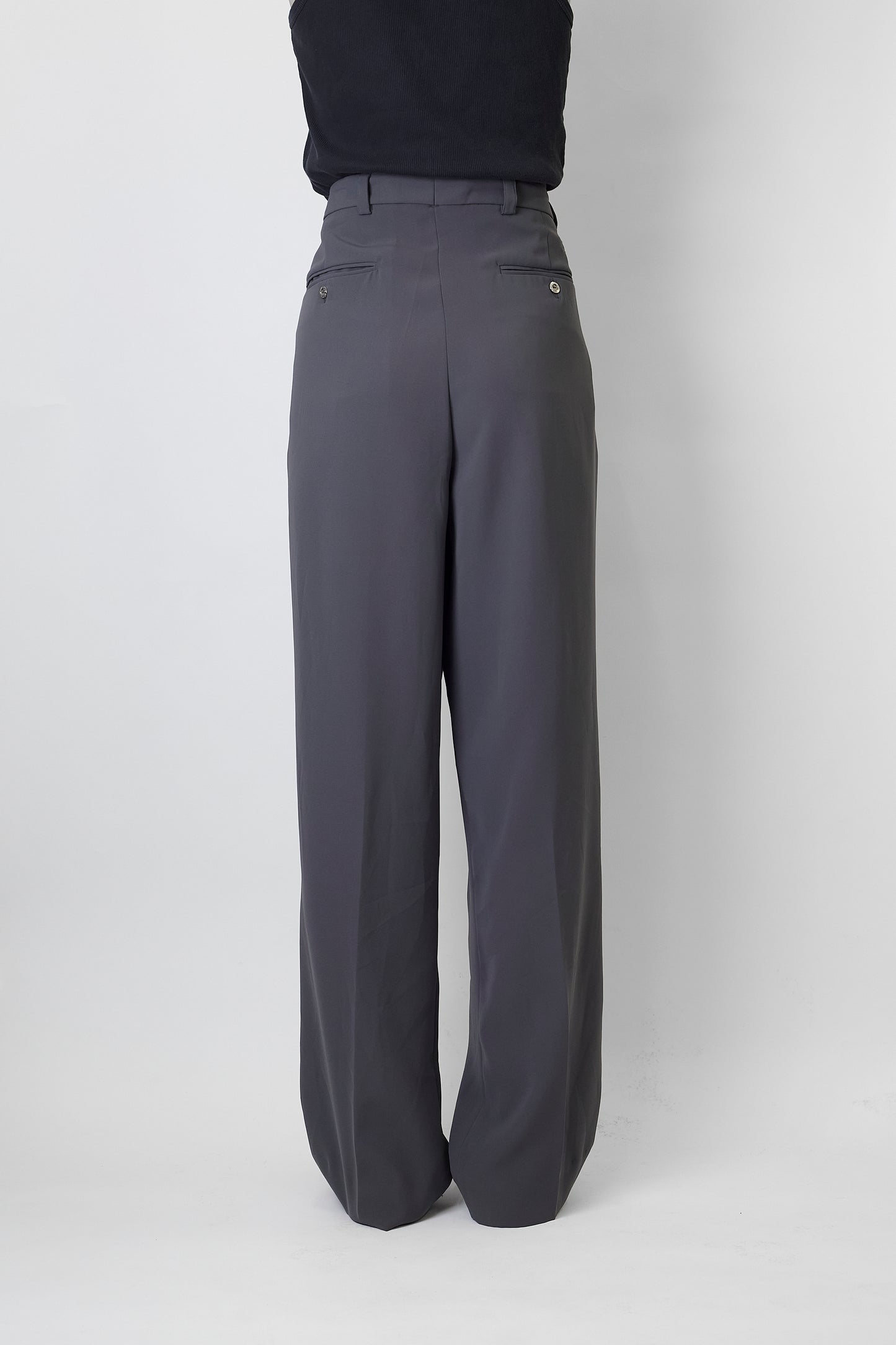 VINTAGE GRAY SUMMER WIDE PANTS