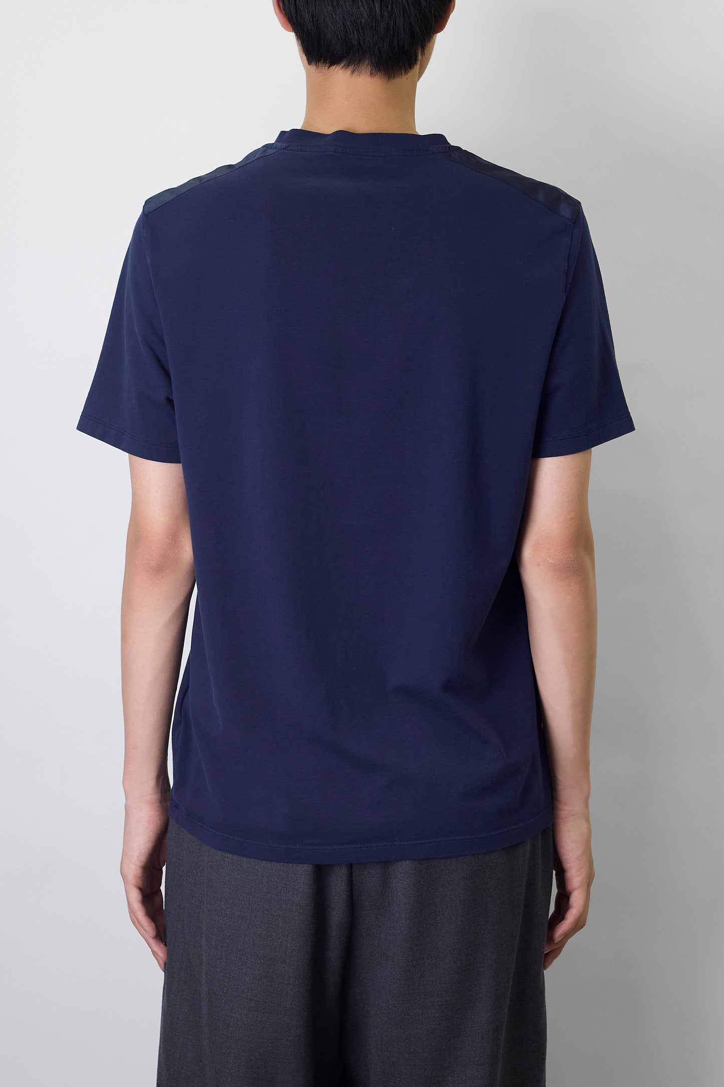 PRADA DESIGNED NAVY HALF SLEEVE TEE SHIRT MADE IN ROMANIA