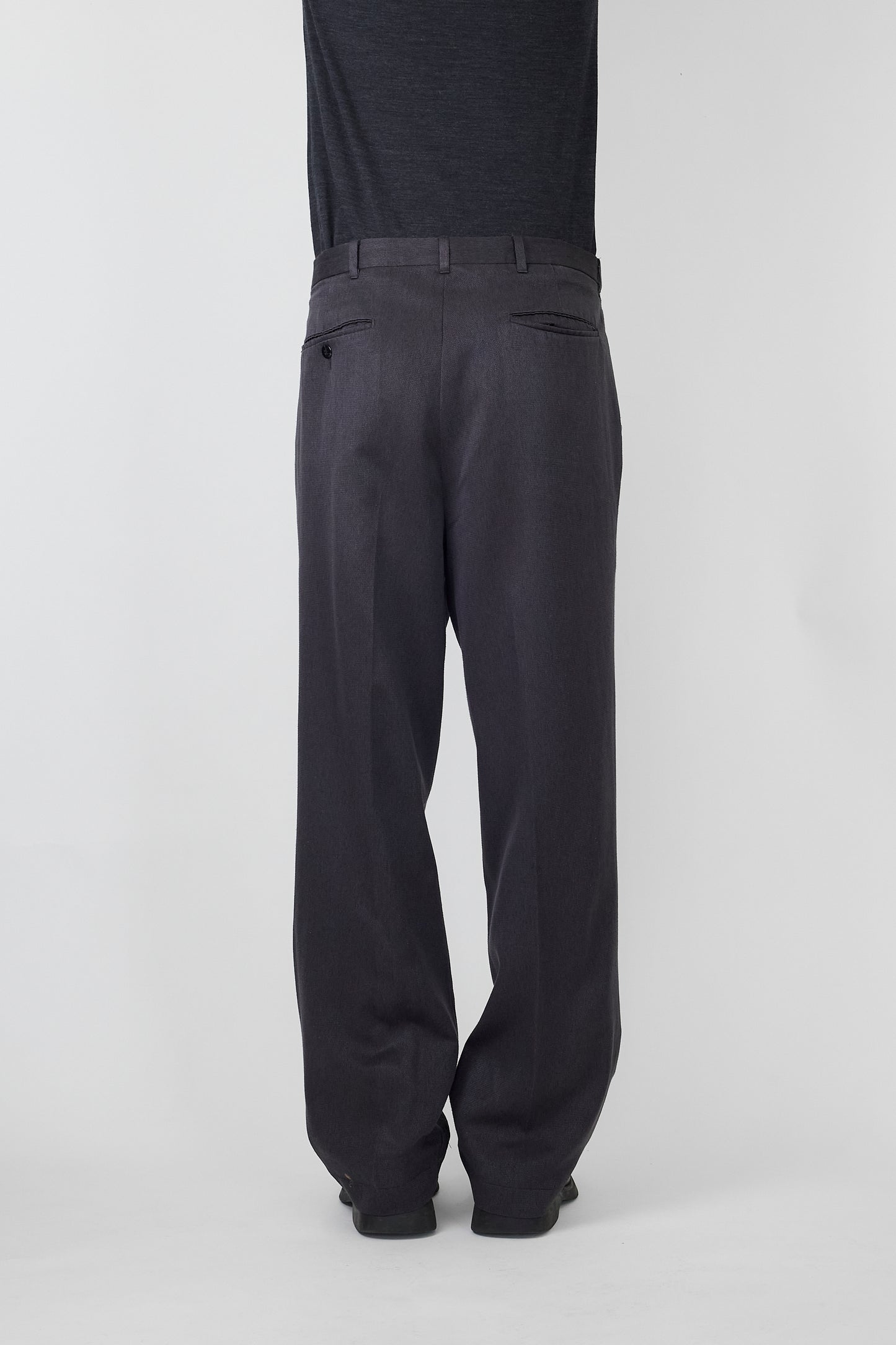 ALEXANDER JULIAN GRAY WIDE PANTS MADE IN USA