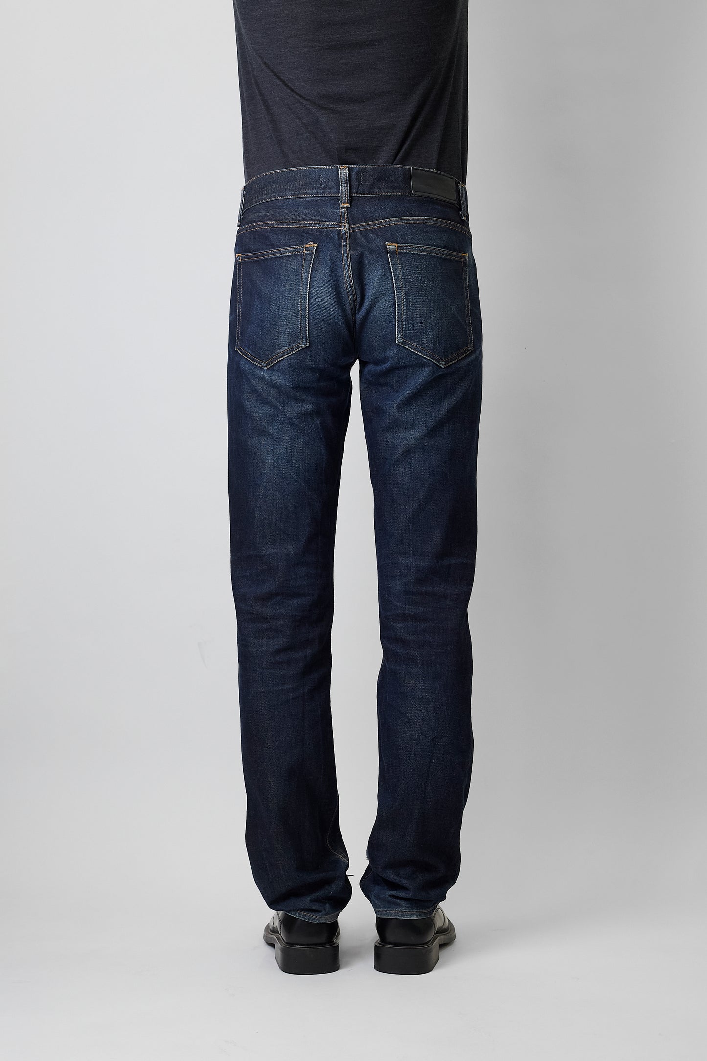 ACNE INDIGO DENIM MIC RIDID PANTS