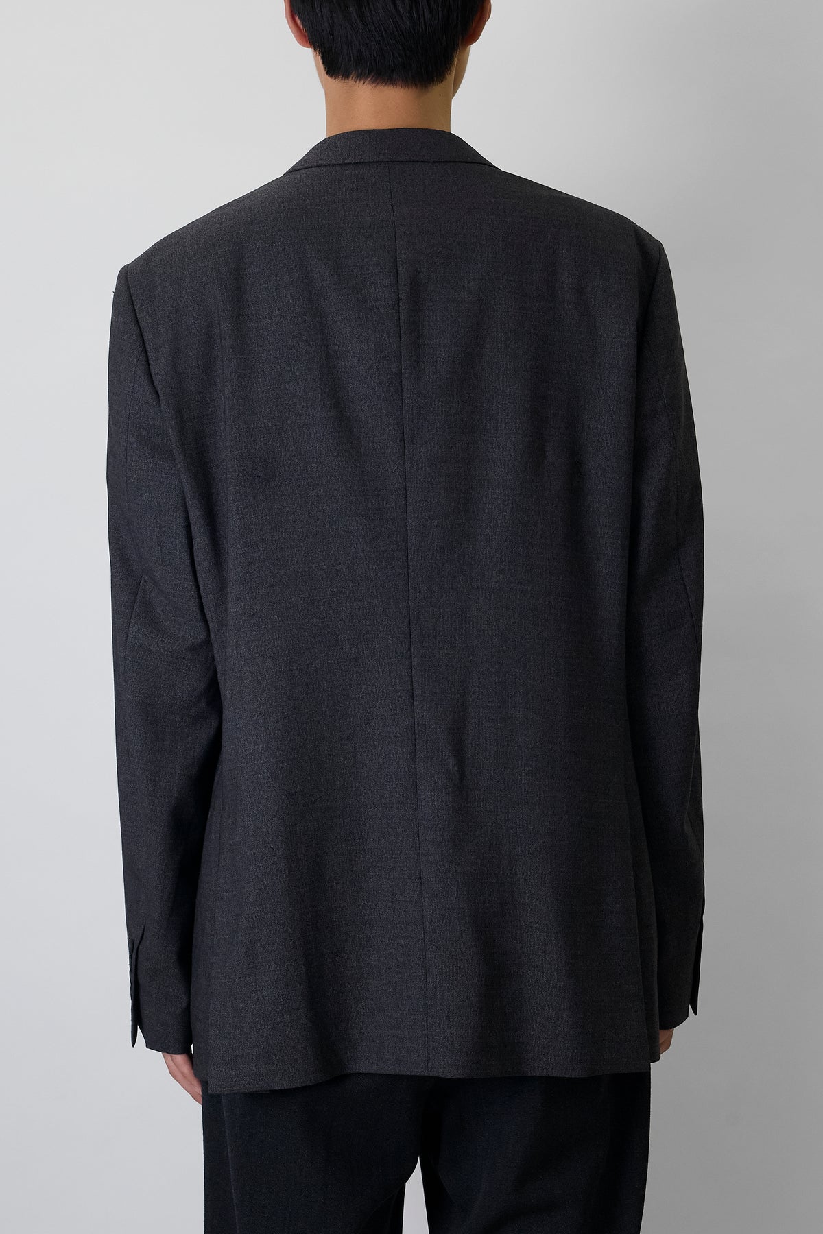 BURBERRY GRAY WOOL TAILORED JACKET MADE IN ITALY