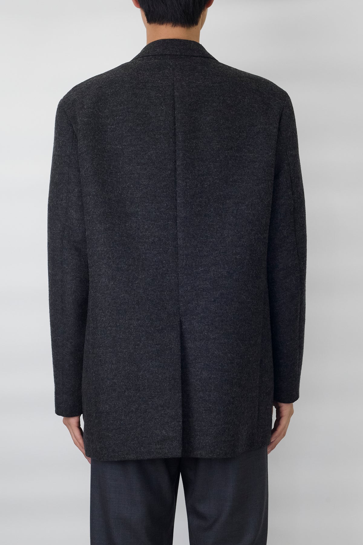 JOSEPH GRAY WOOL TAILORED JACKET MADE IN ITALY