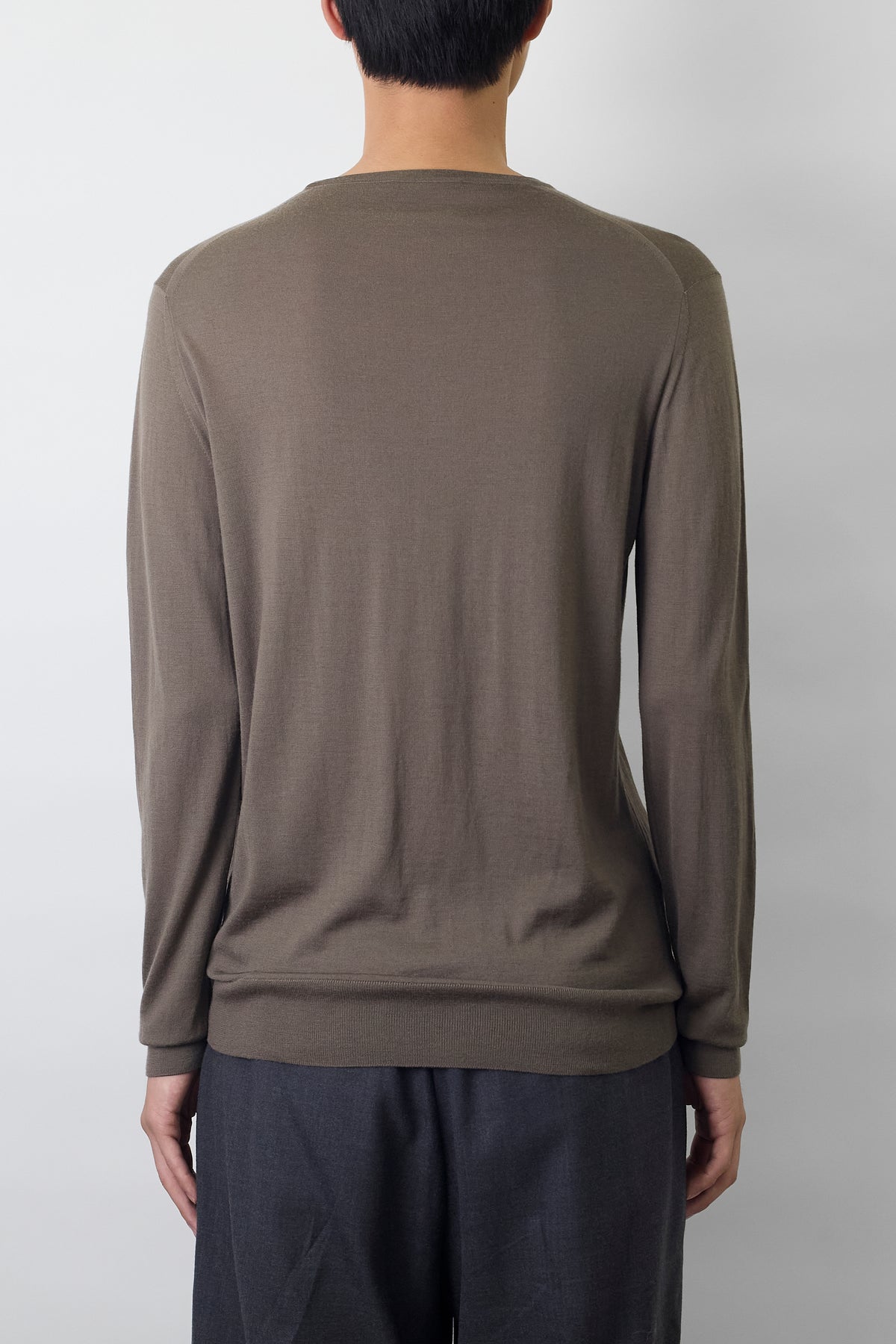 PRADA KHAKI WOOL KNIT MADE IN ITALY