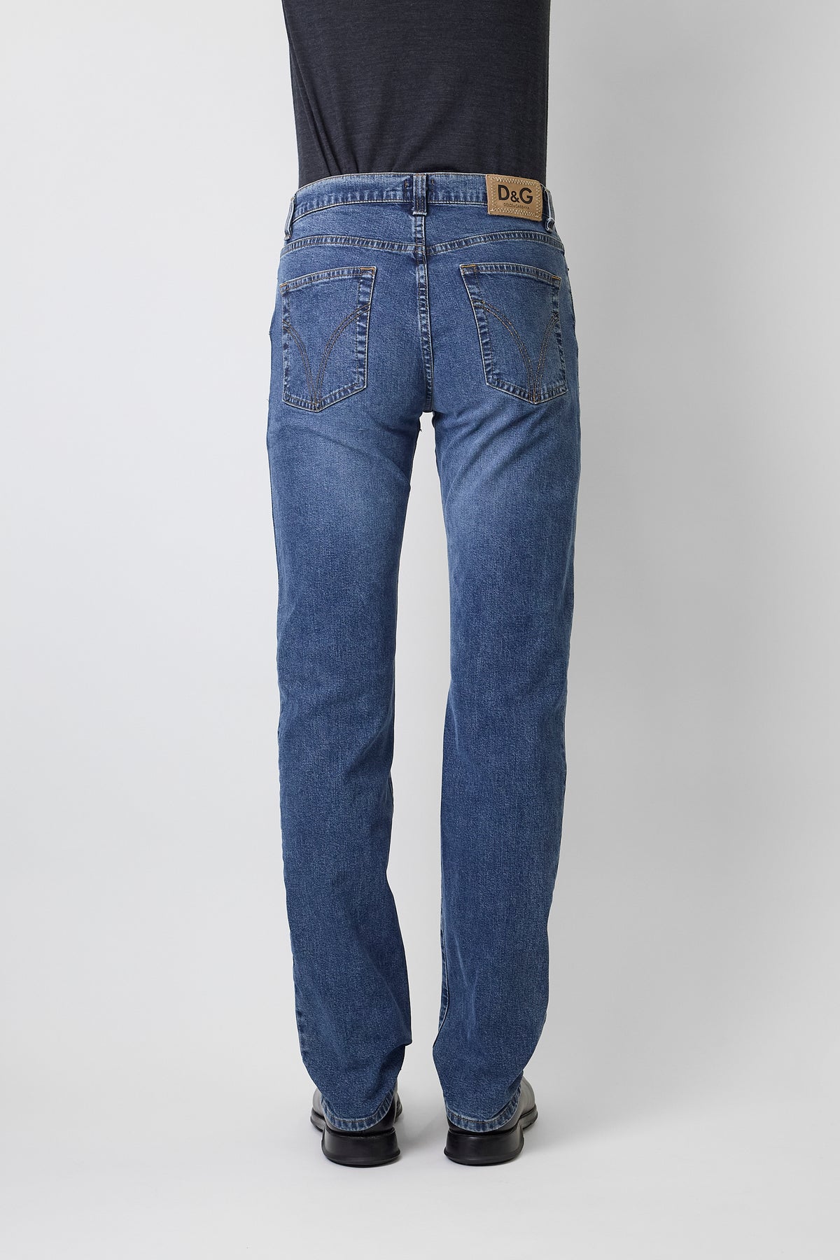 DOLCE&GABBANA BLUE DENIM SKINNY PANTS MADE IN ITALY