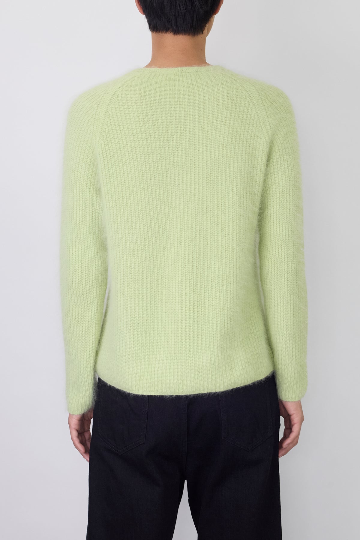VINTAGE GREEN ANGOLA KNIT MADE IN ITALY