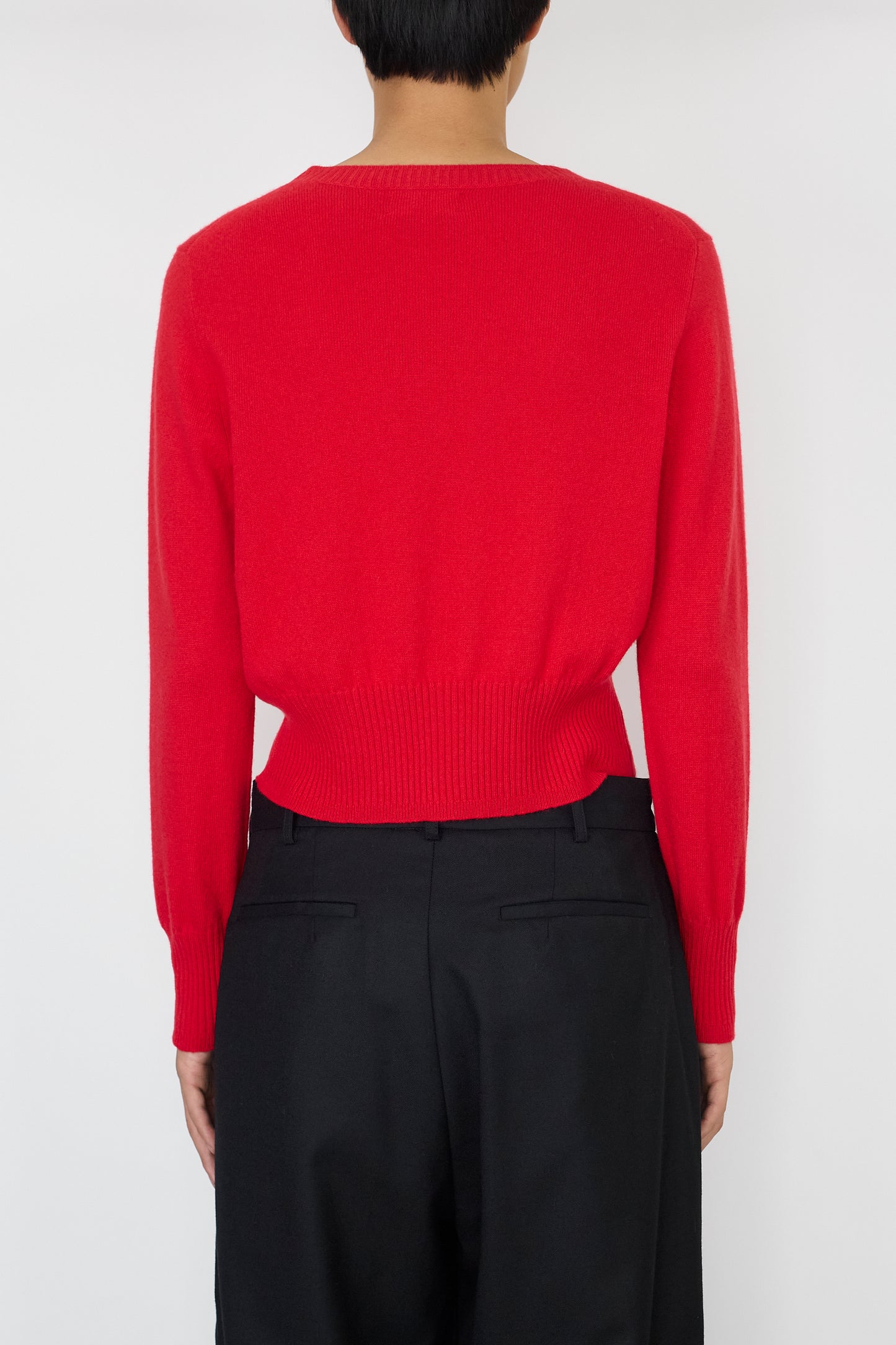 VINTAGE RED CASHMERE SHORT KNIT