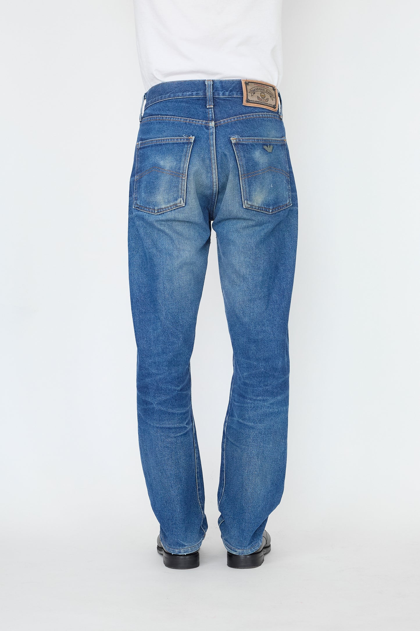 ARMANI JEANS DENIM WIDE PANTS MADE IN ITALY