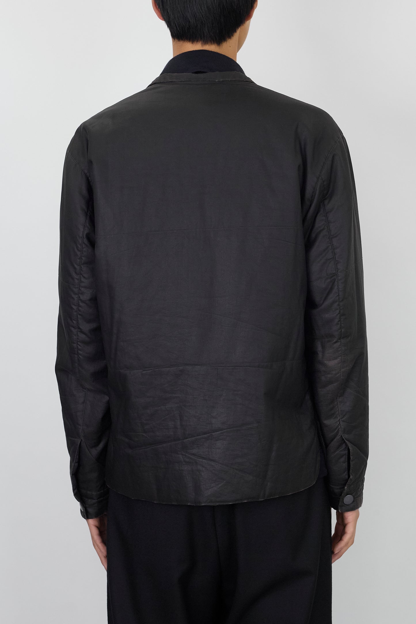 ISSEY MIYAKE MEN DESIGNED GRAY TECH NYLON JACKET