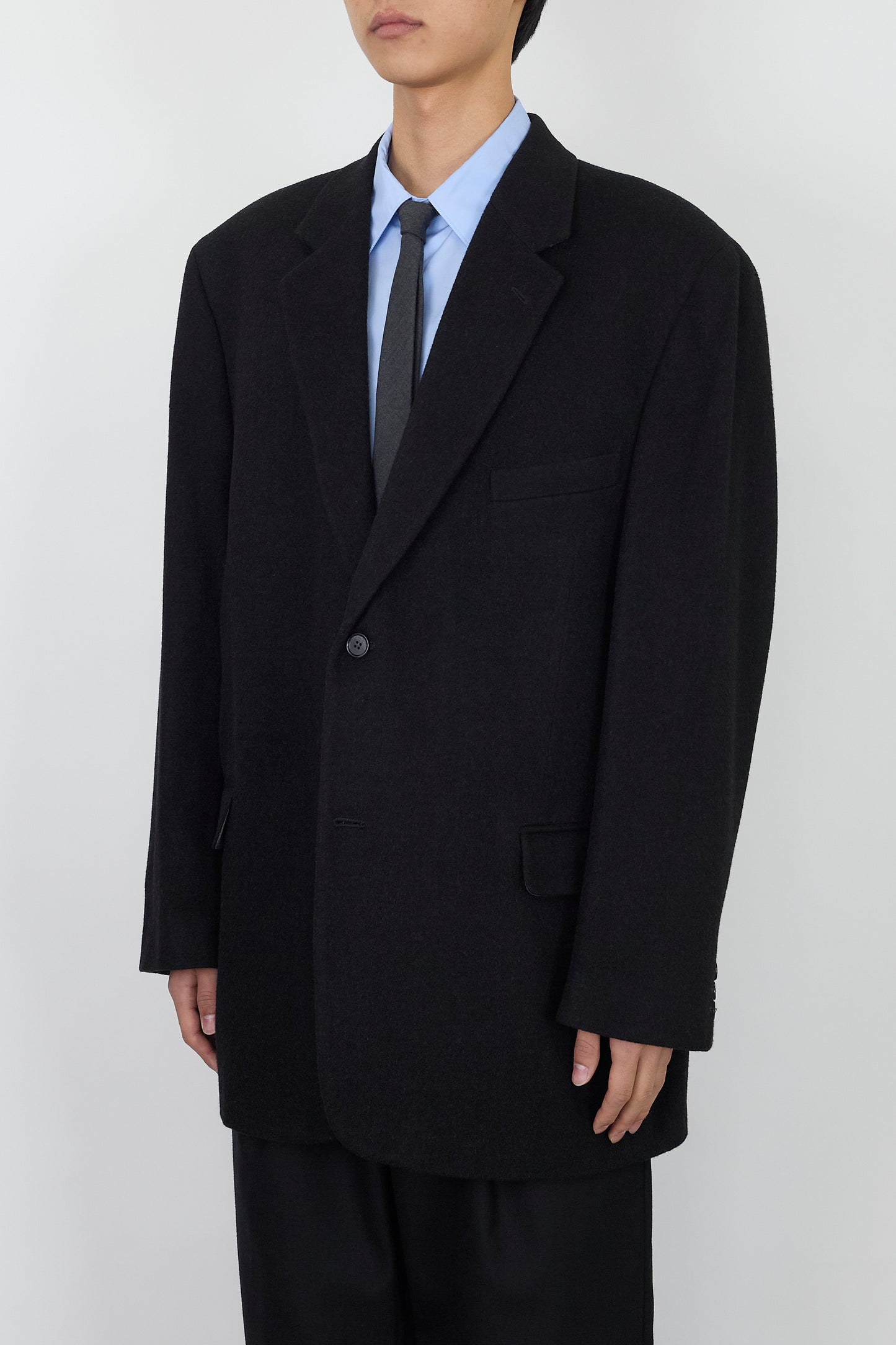 GIANFRANCO RUFFINI BLACK CAMEL TAILORED JACKET