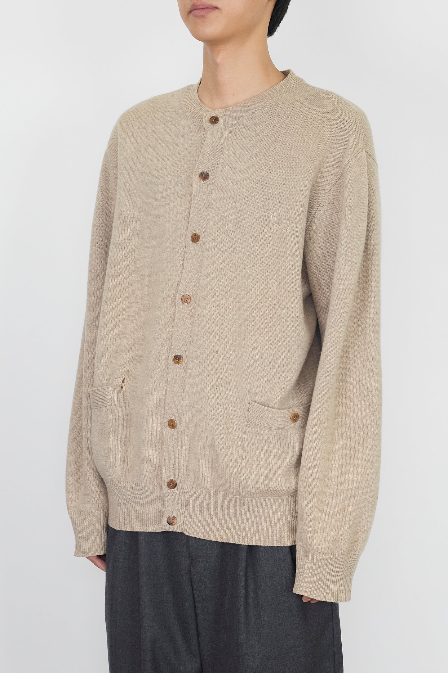 PAPAS DESIGNED BEIGE CASHMERE KNIT