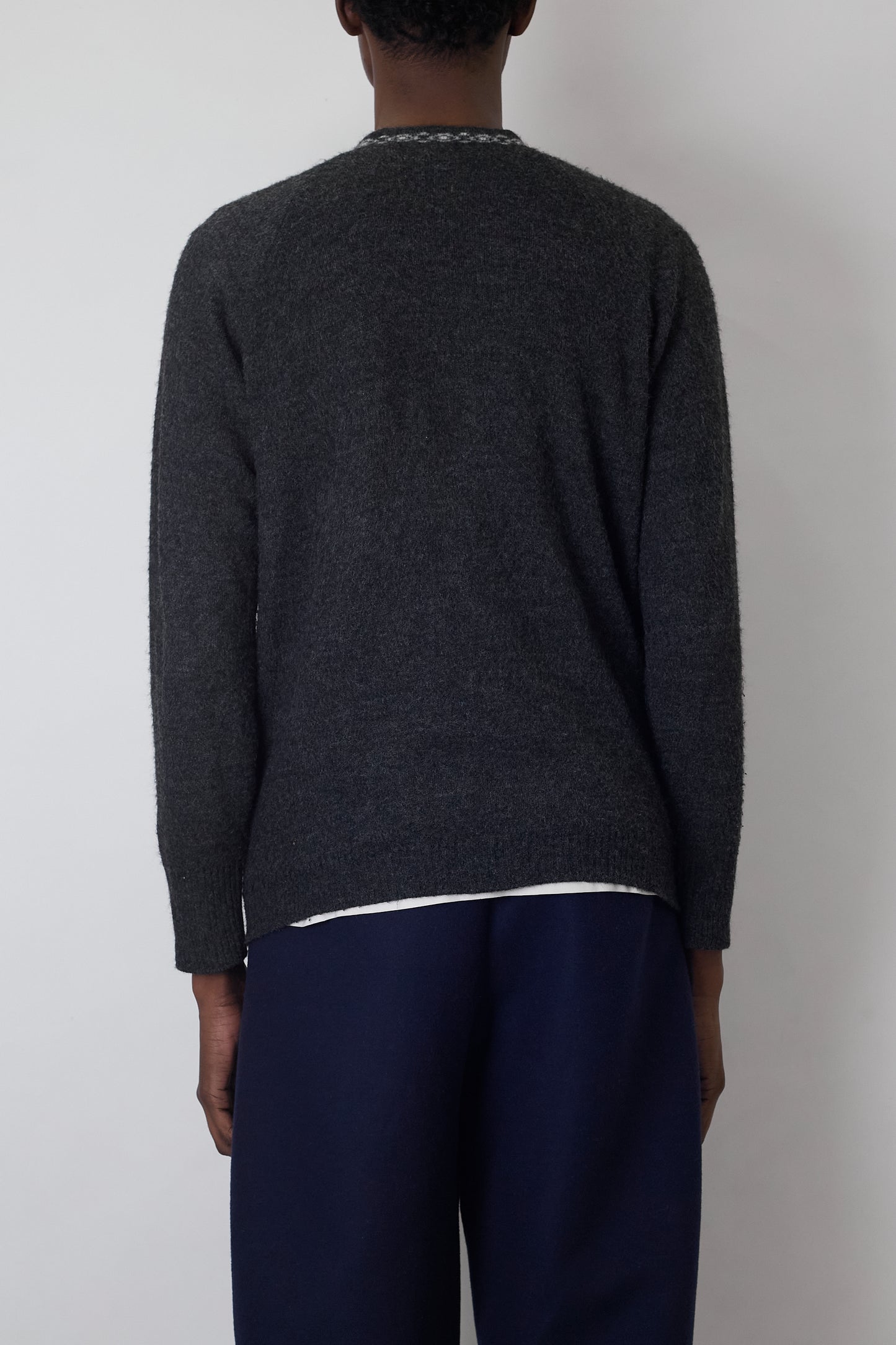 VINTAGE GRAY CASHMERE CARDIGAN MADE IN ITALY