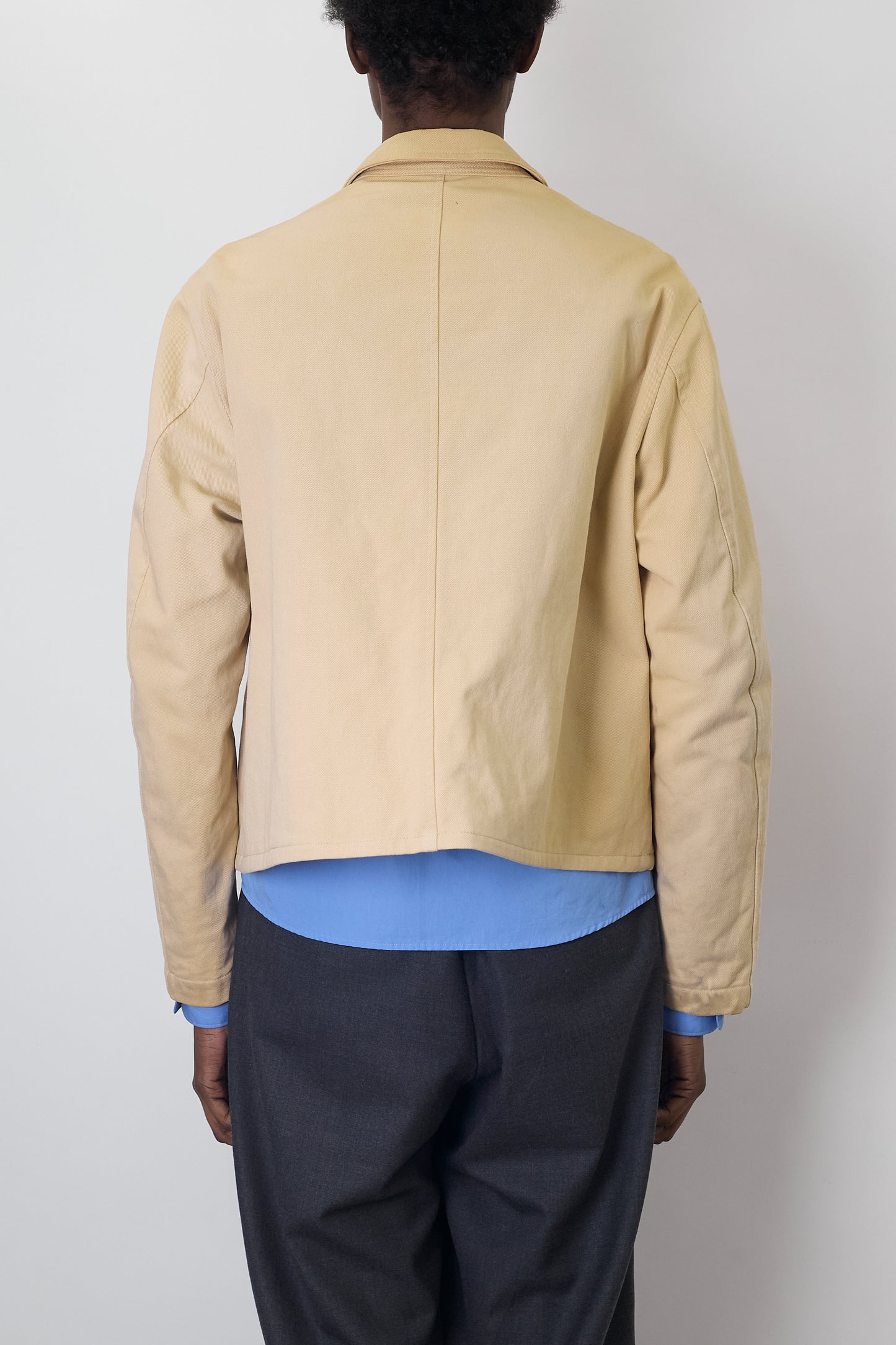 Y'S FOR MEN COTTON GABARDINE PADDED SHORT JACKE