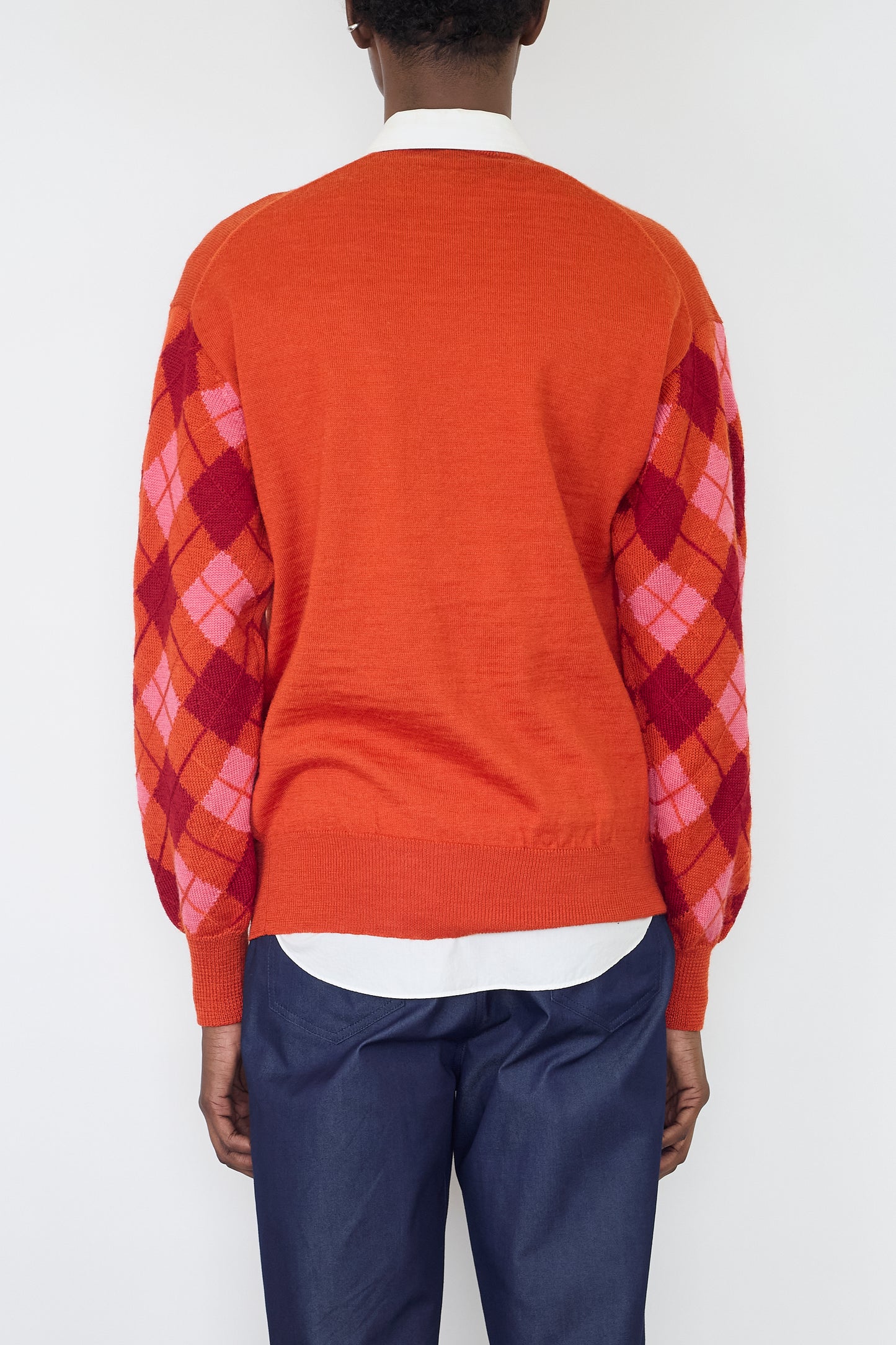 COMME DES GARCONS HOMME ORANGE WOOL KNIT
