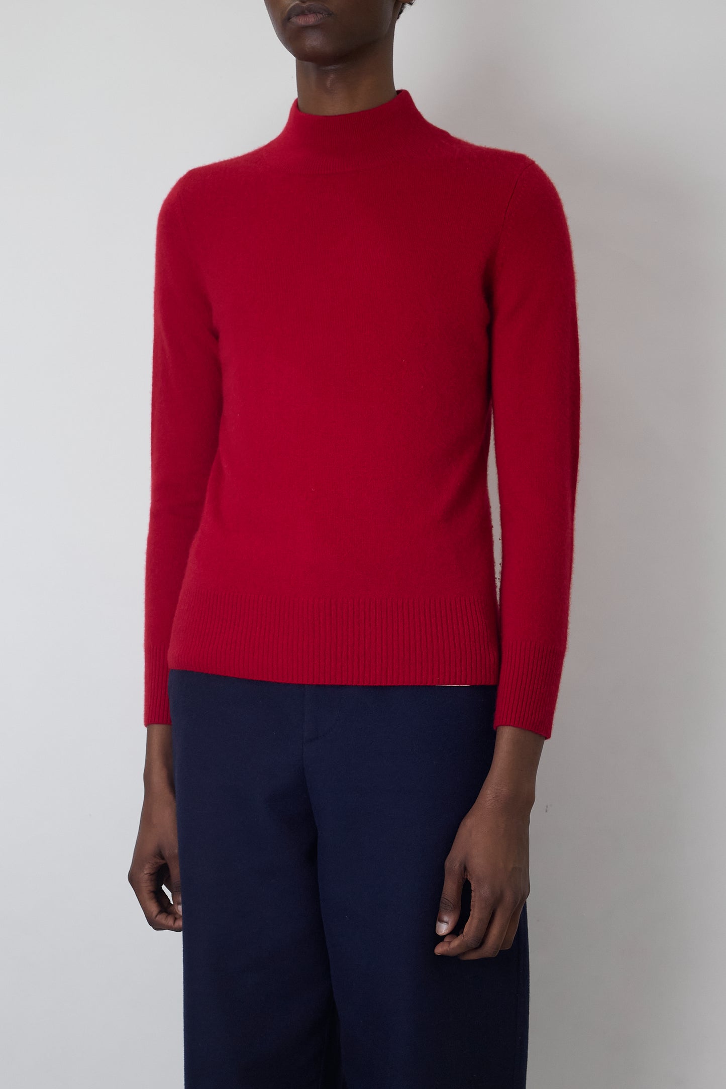 VINTAGE RED CASHMERE KNIT