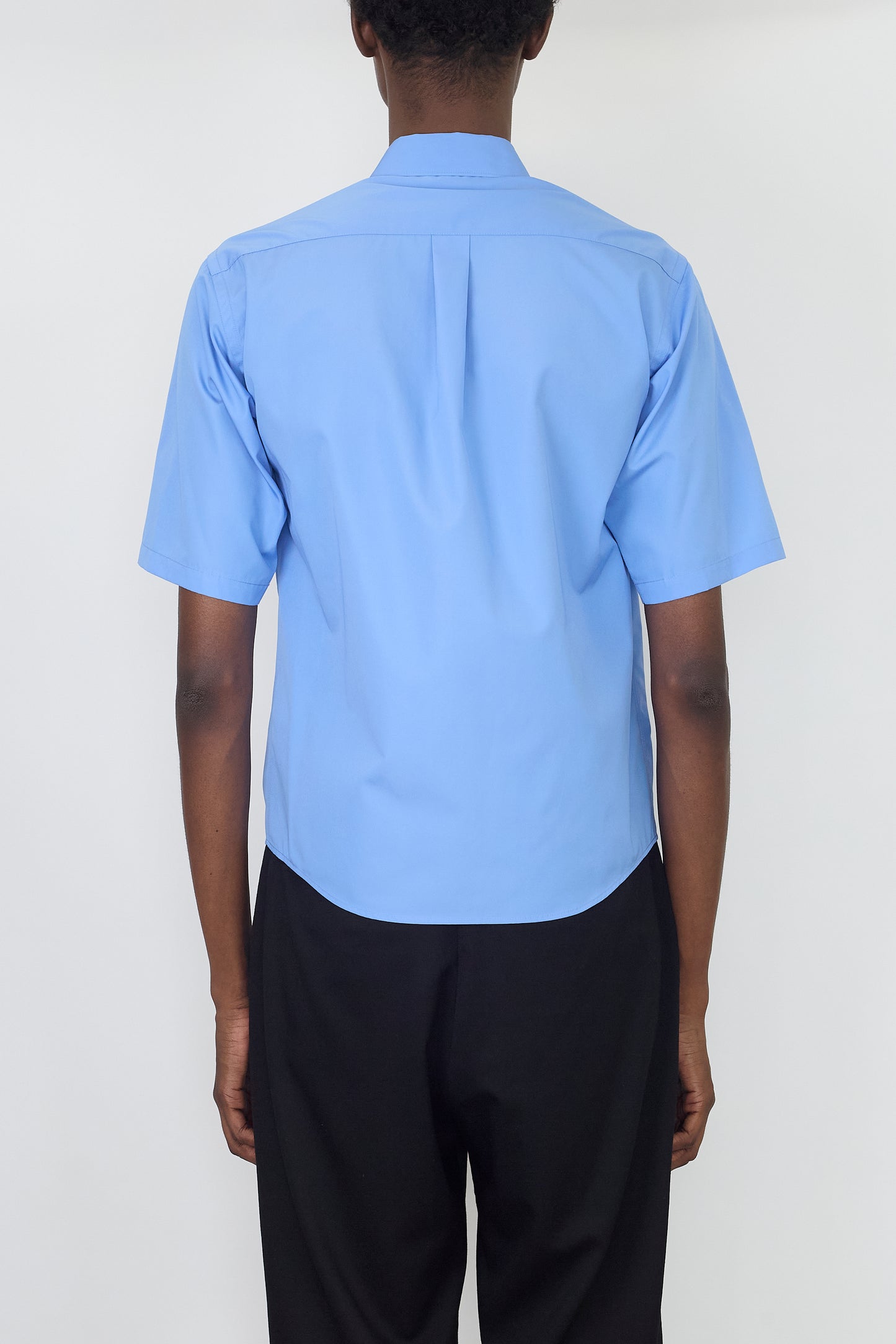 NTRUL SLIM FIT HALF SLEEVE SHIRT BLUE