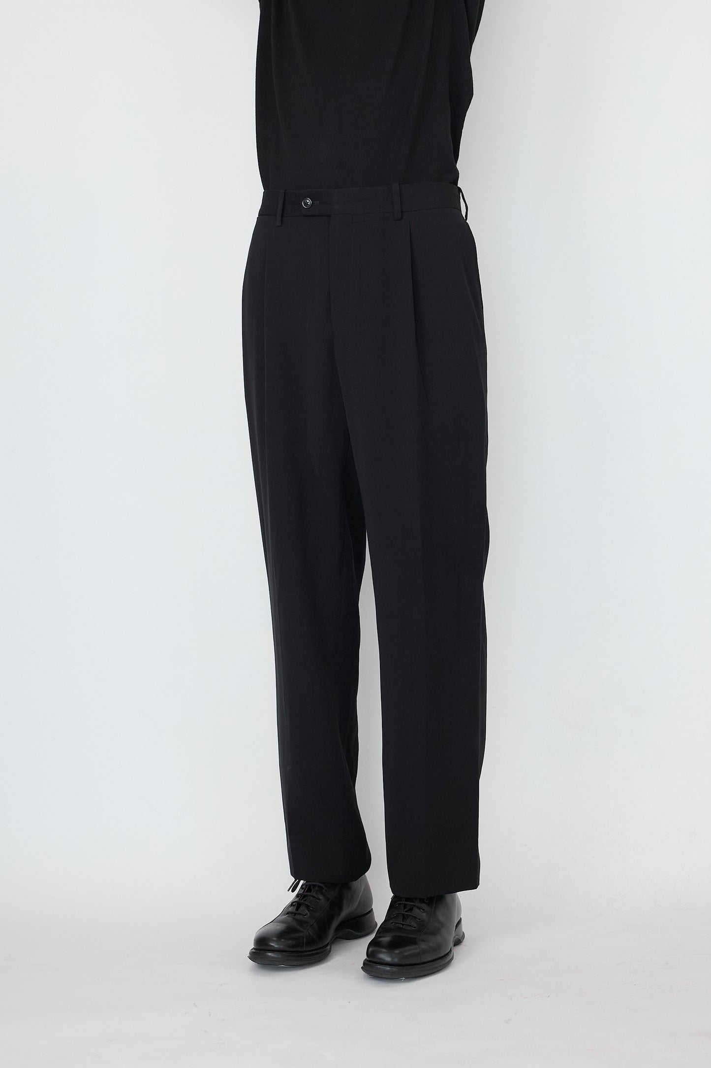 BERNARD ZINS BLACK WIDE PANTS MADE IN FRANCE