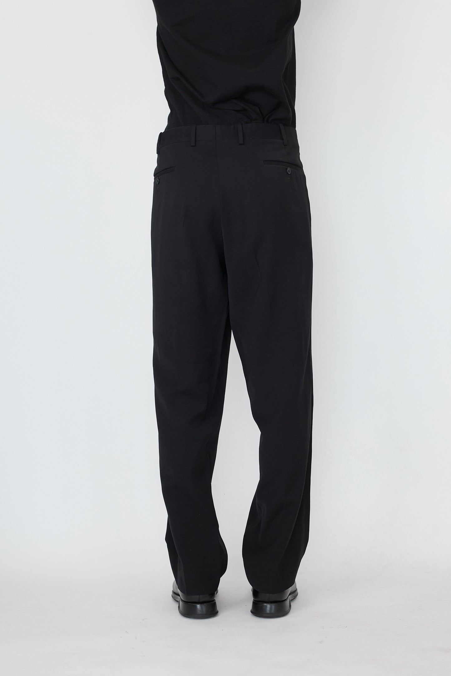 BERNARD ZINS BLACK WIDE PANTS MADE IN FRANCE
