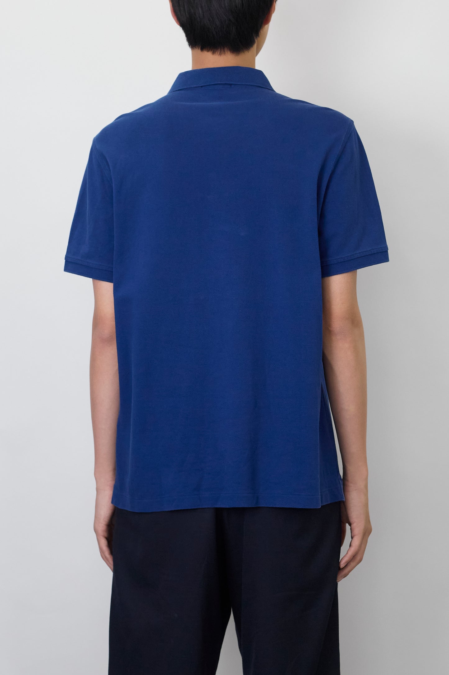 BURBERRY BLUE HALF SLEEVE POLO SHIRT