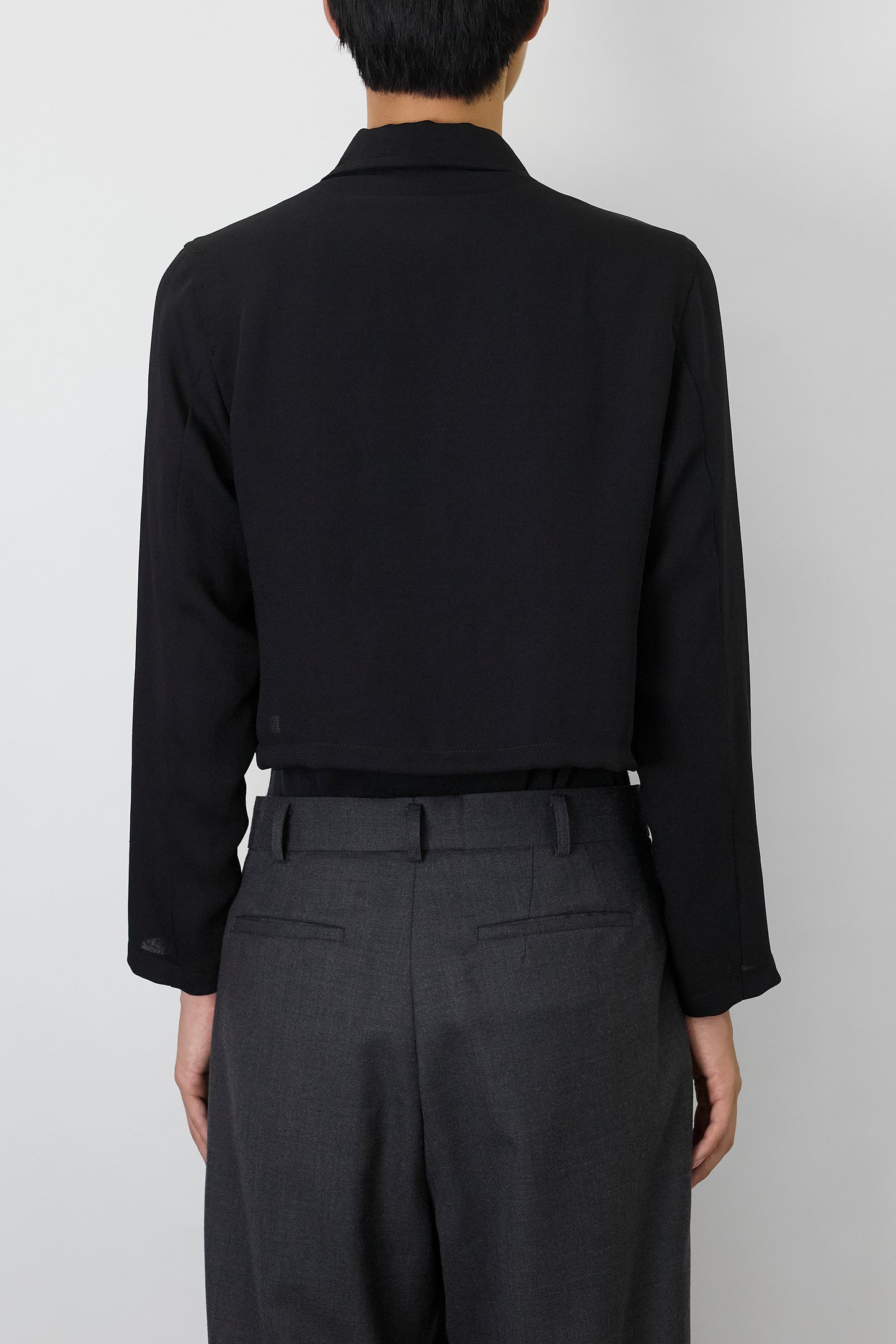 VINTAGE BLACK SHORT SHIRT MADE IN FRANCE