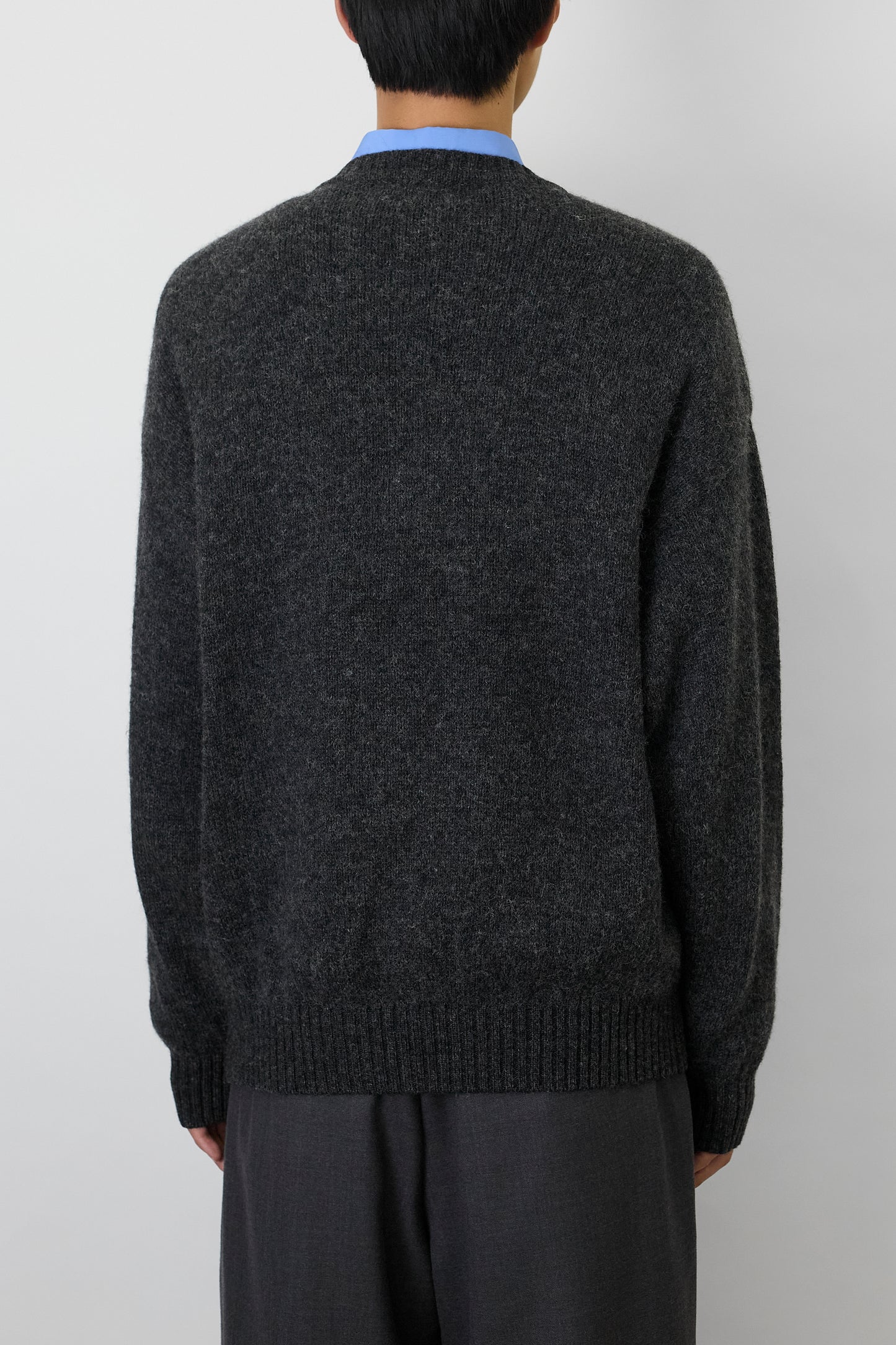 BURBERRY GRAY WOOL KNIT MADE IN SPAIN
