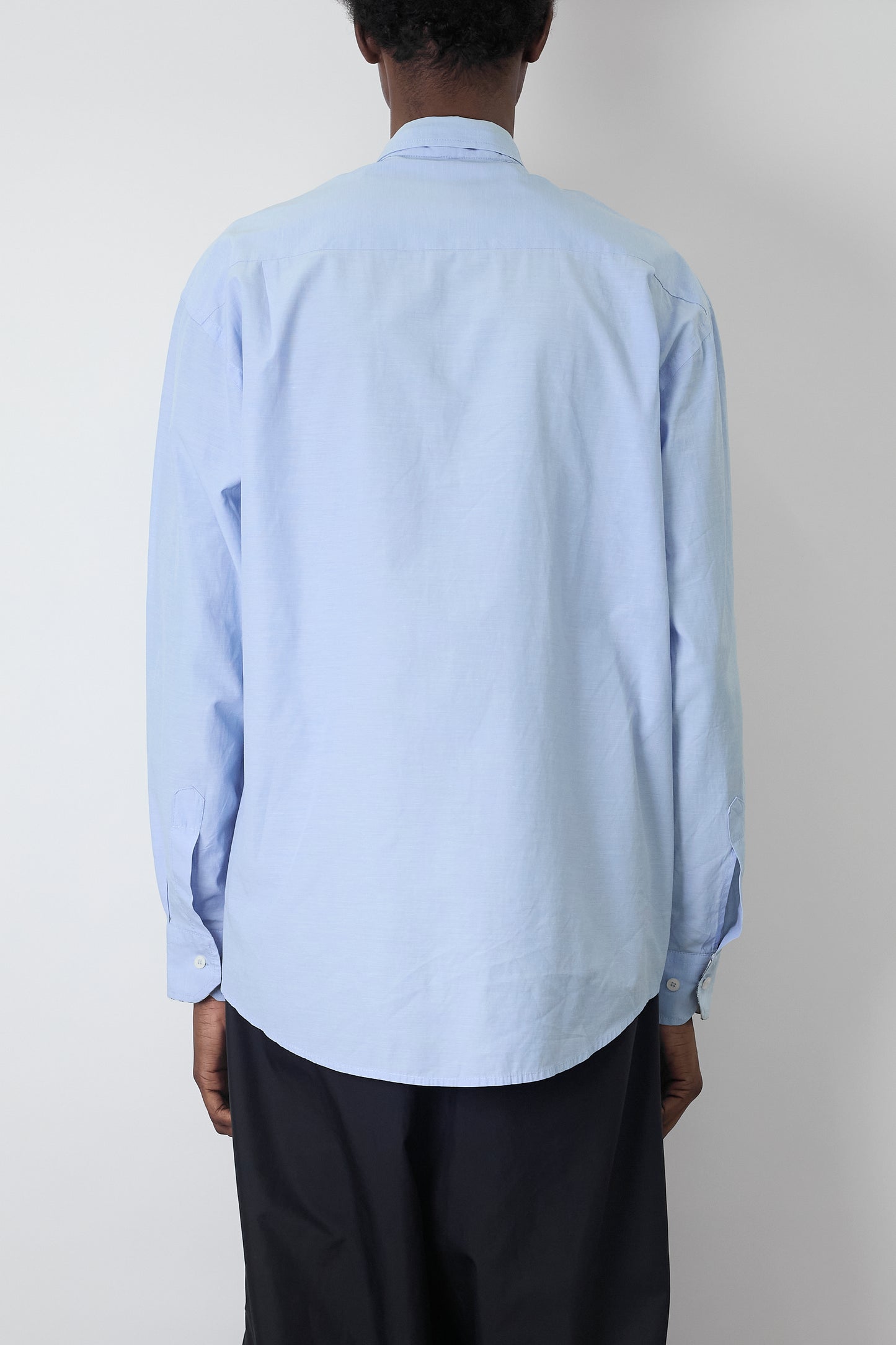 BURBERRY BLUE WIDE CLASSIC SHIRT MADE IN UK