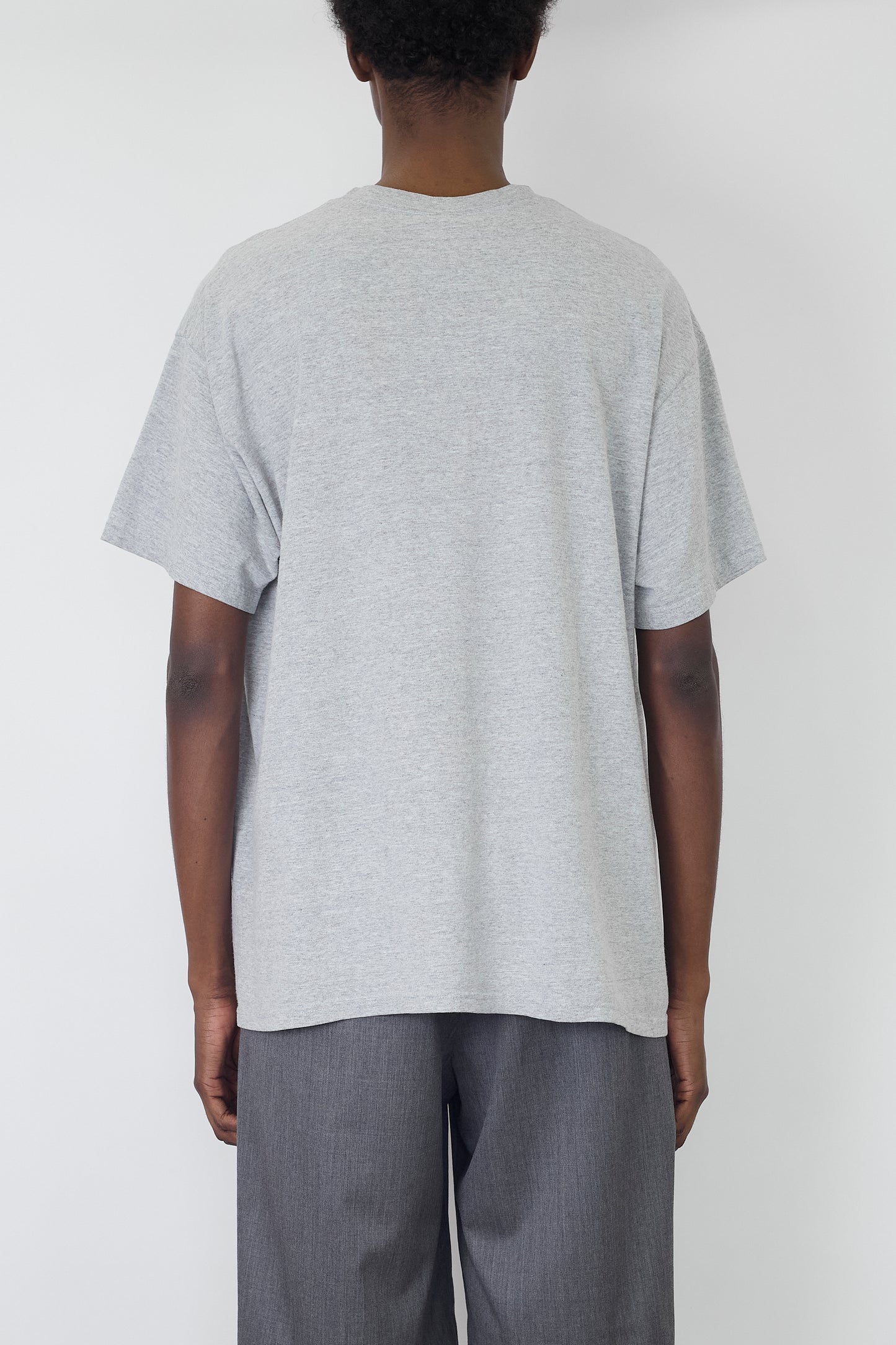 NIKE GRAY COTTON HALF SLEEVE T SHIRT