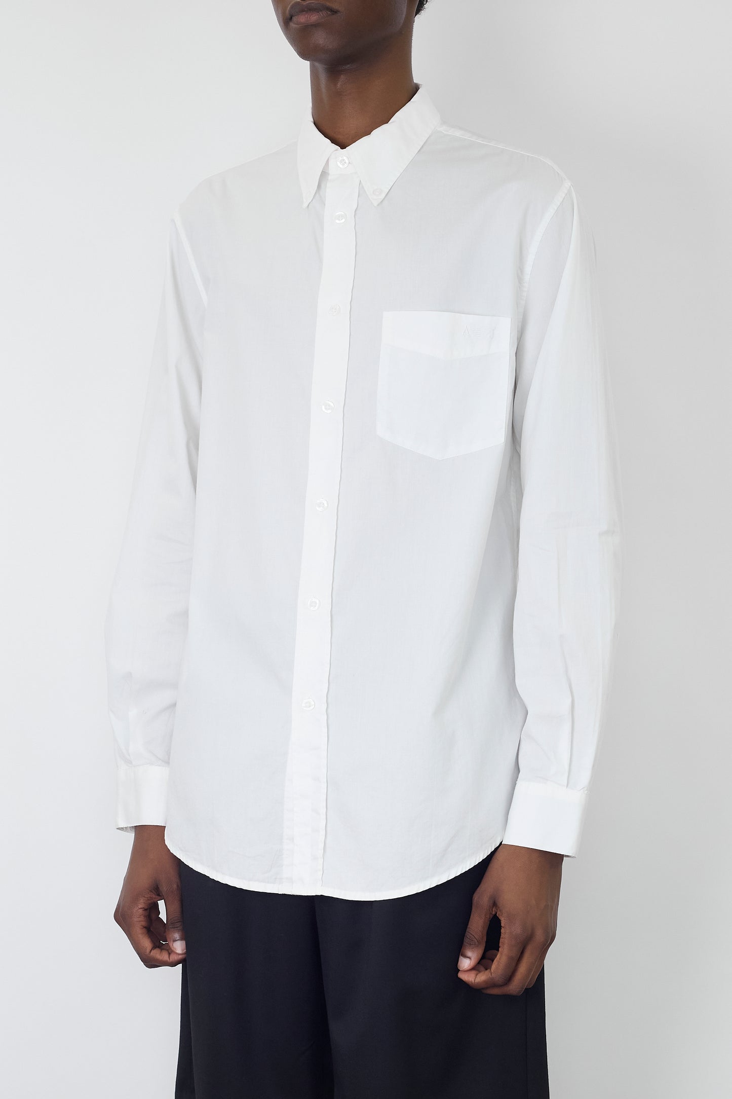 ARMANI JEANS WHITE CLASSIC SHIIRT MADE IN ITALY